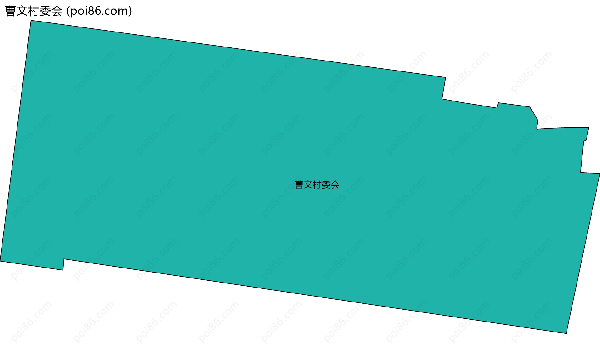 曹文村委会边界地图