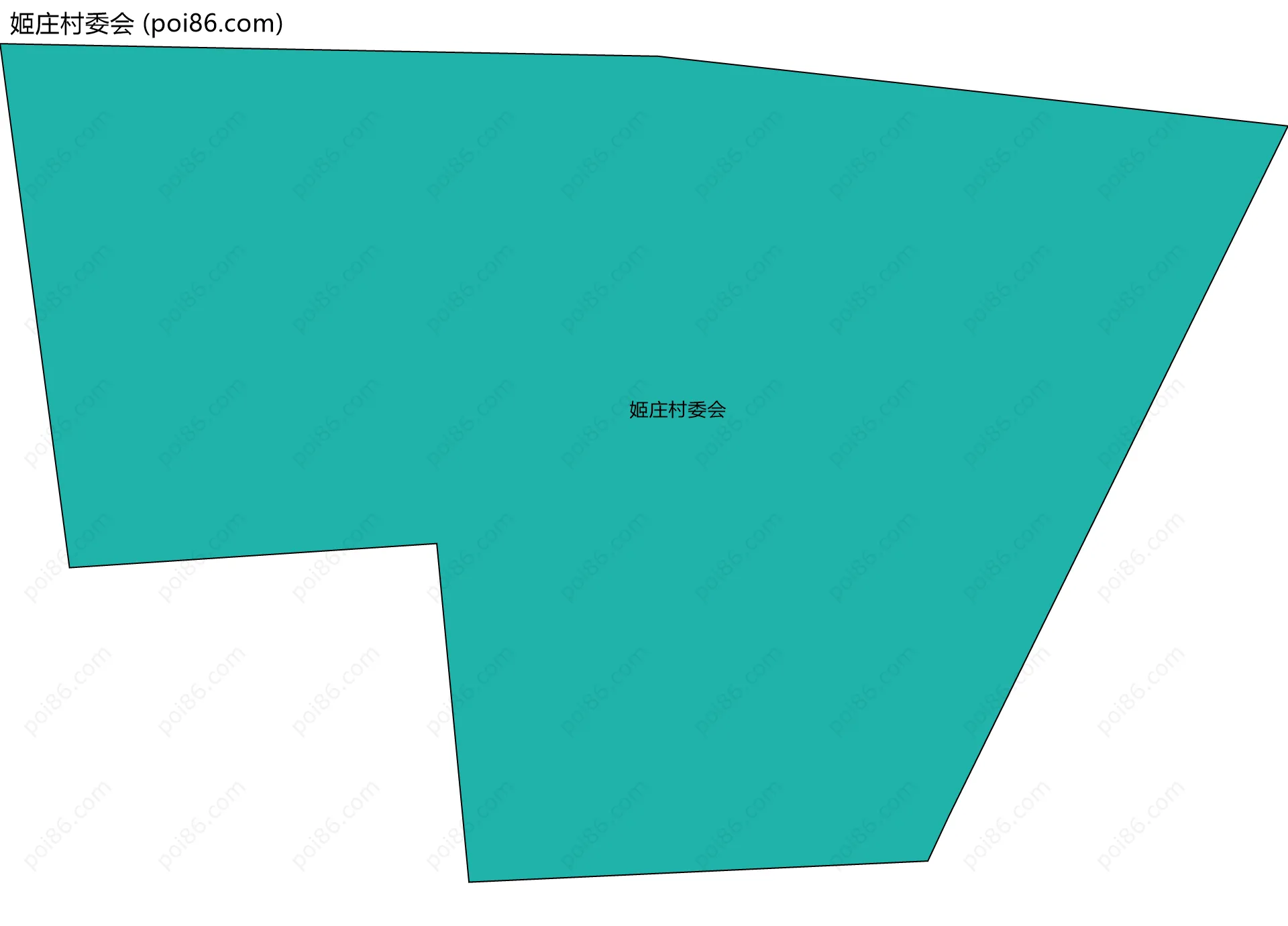 姬庄村委会边界地图