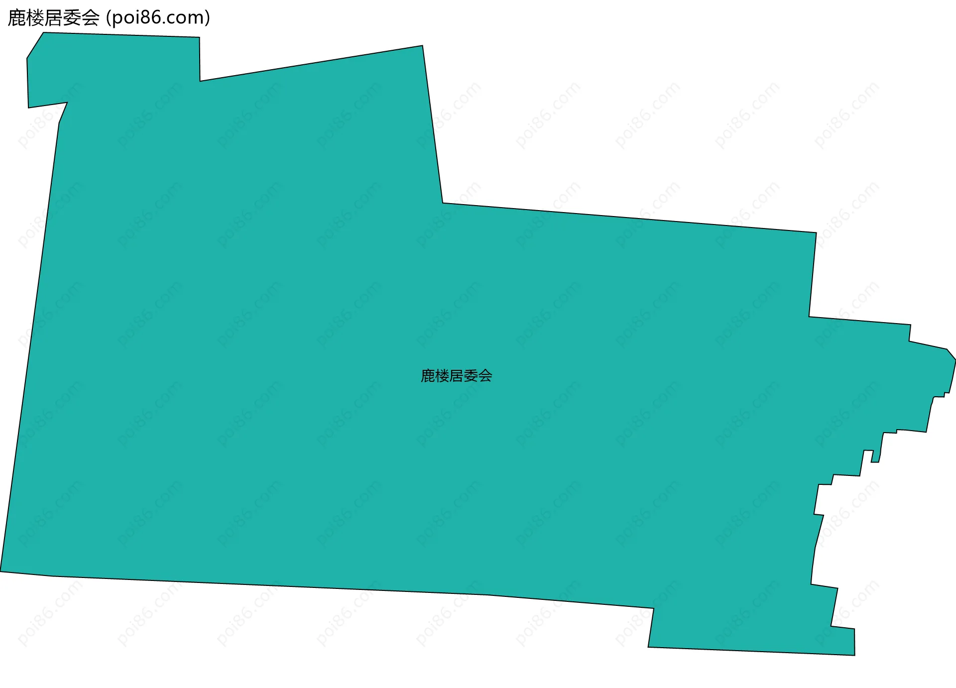 鹿楼居委会边界地图
