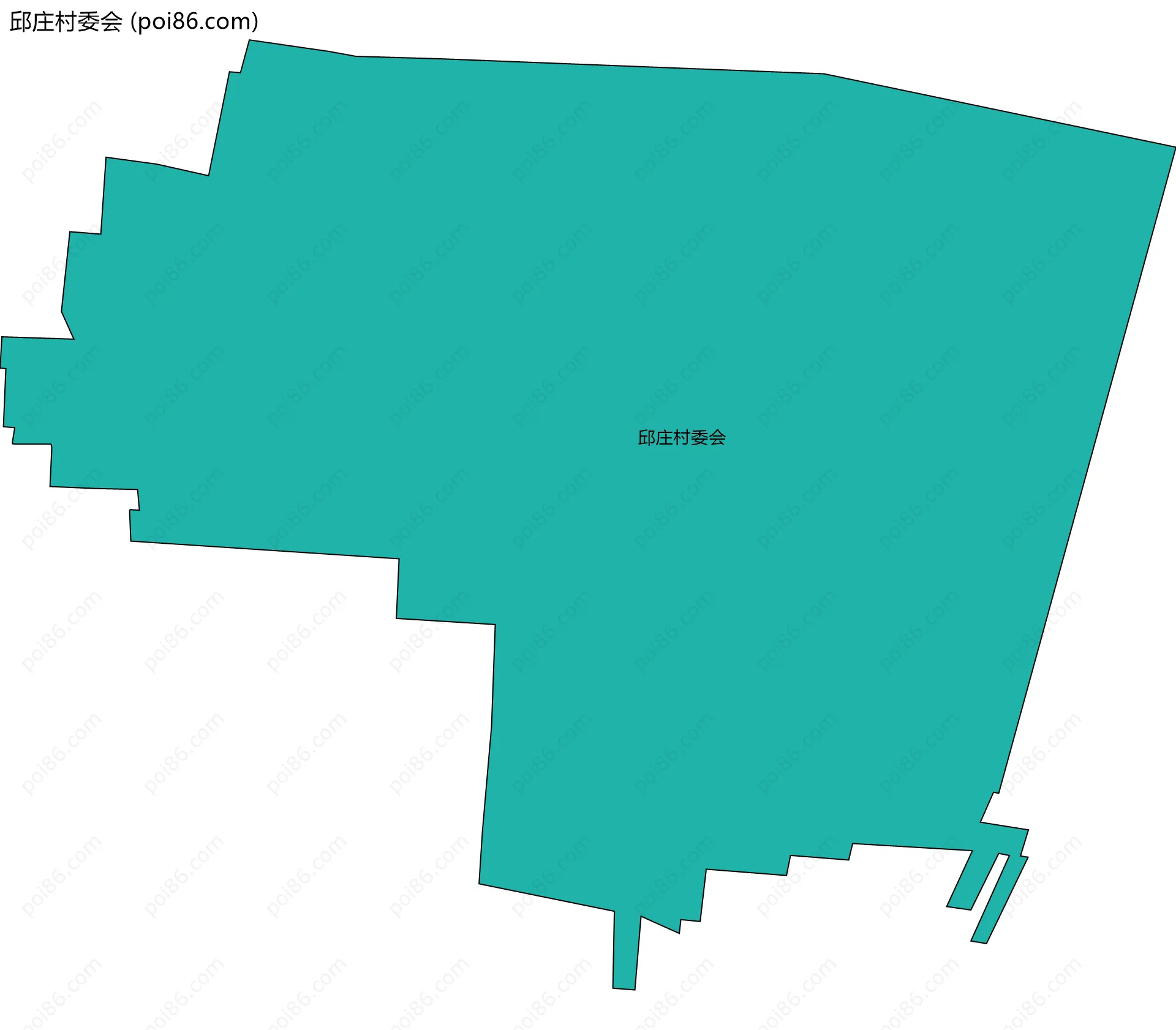 邱庄村委会边界地图