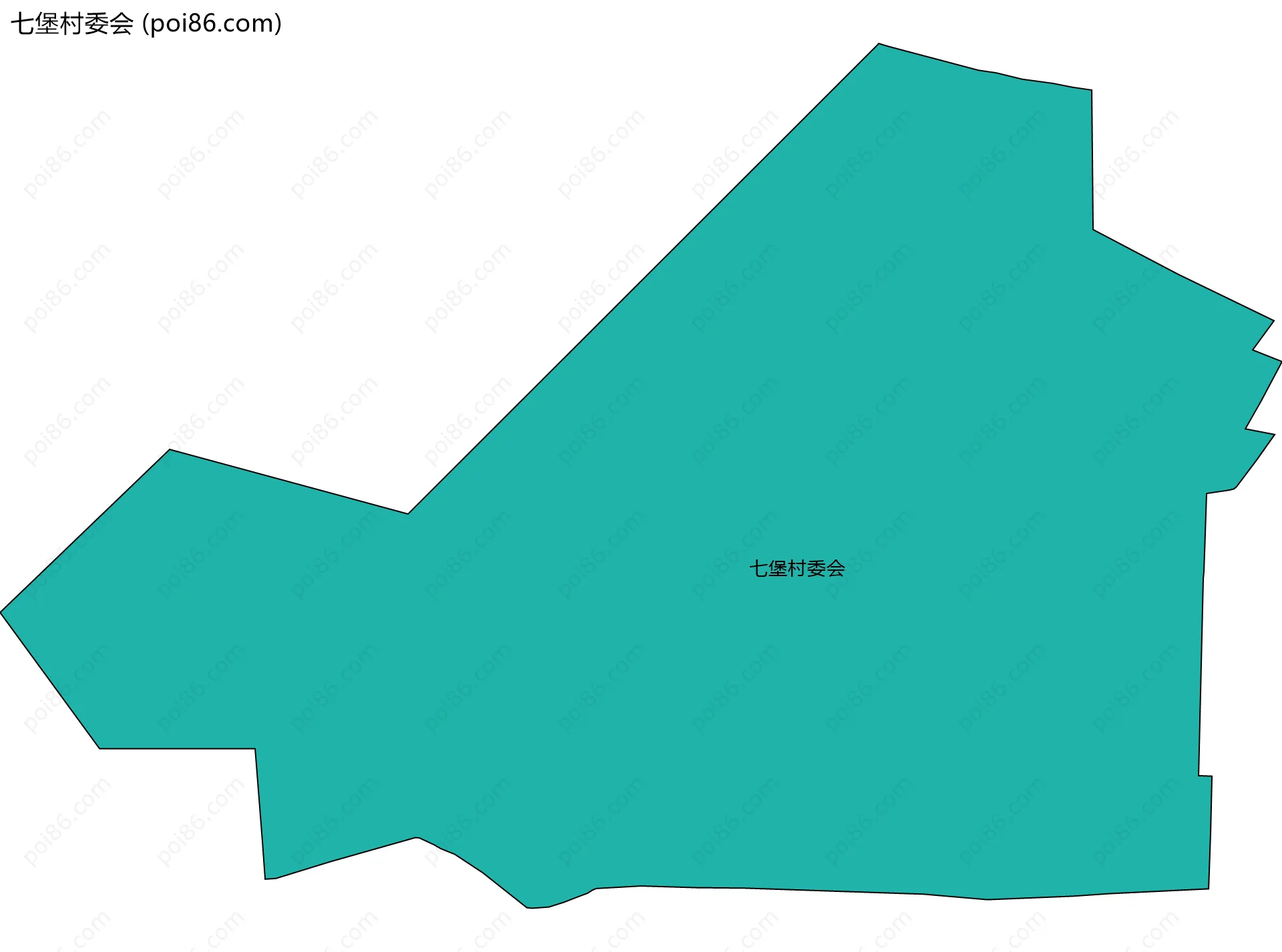 七堡村委会边界地图