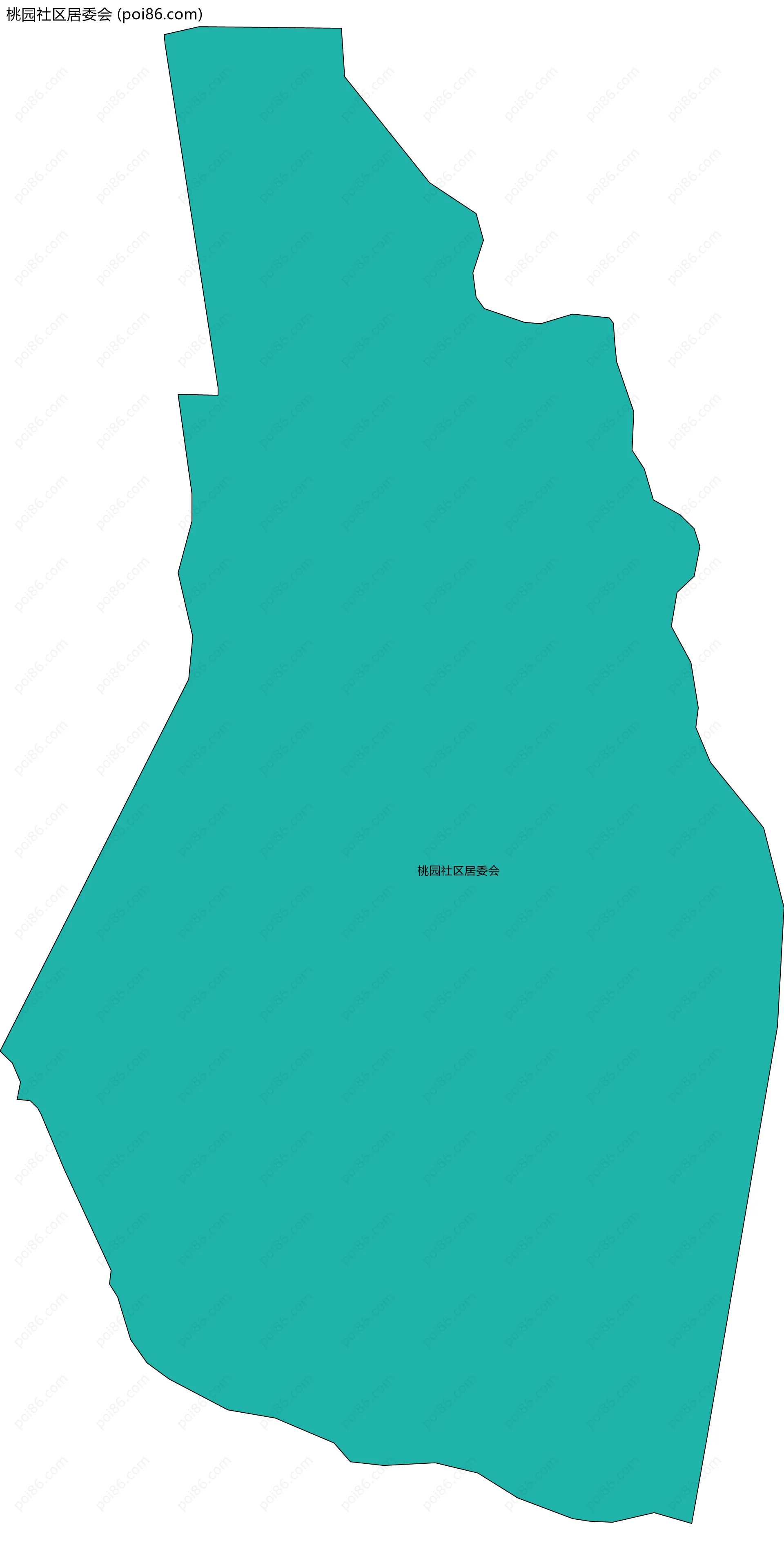 桃园社区居委会边界地图