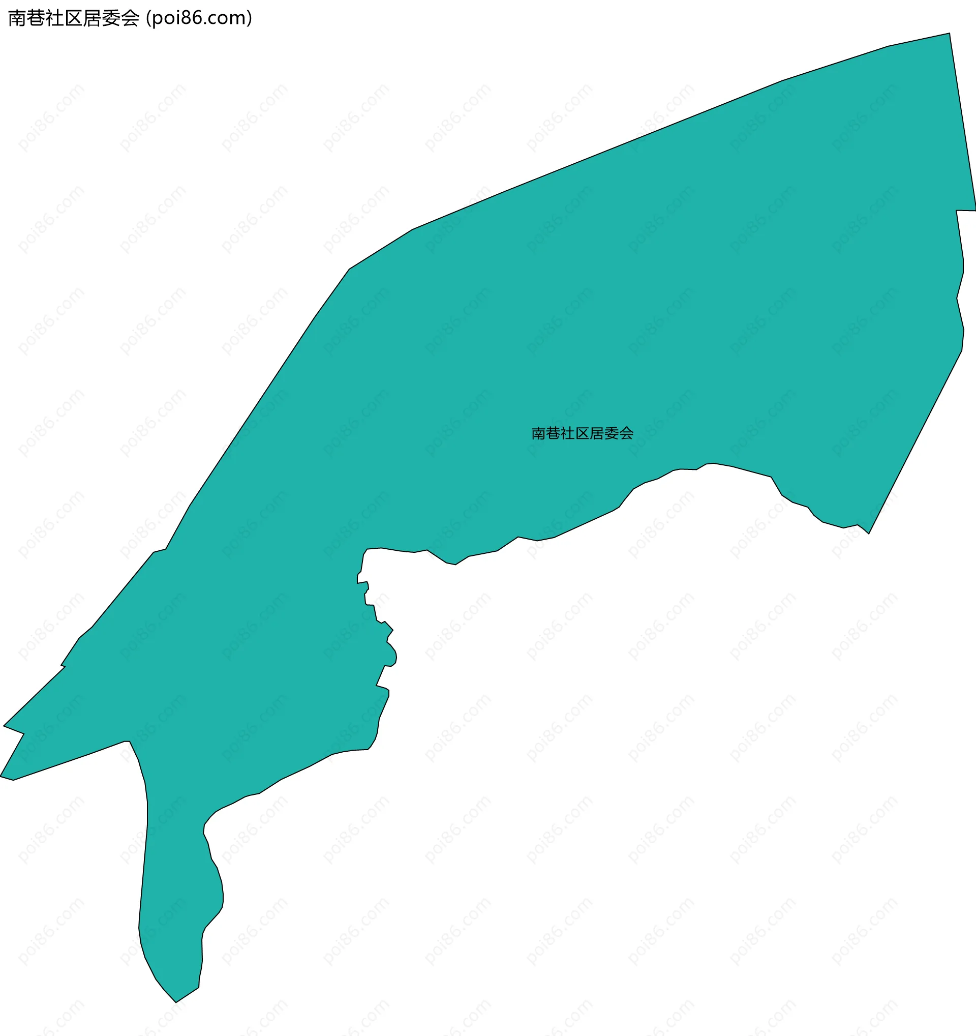 南巷社区居委会边界地图