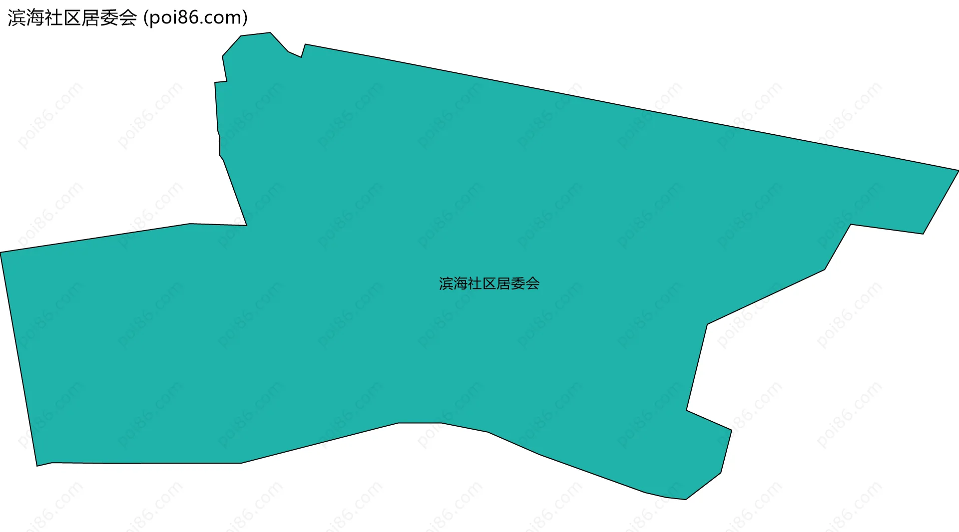 滨海社区居委会边界地图