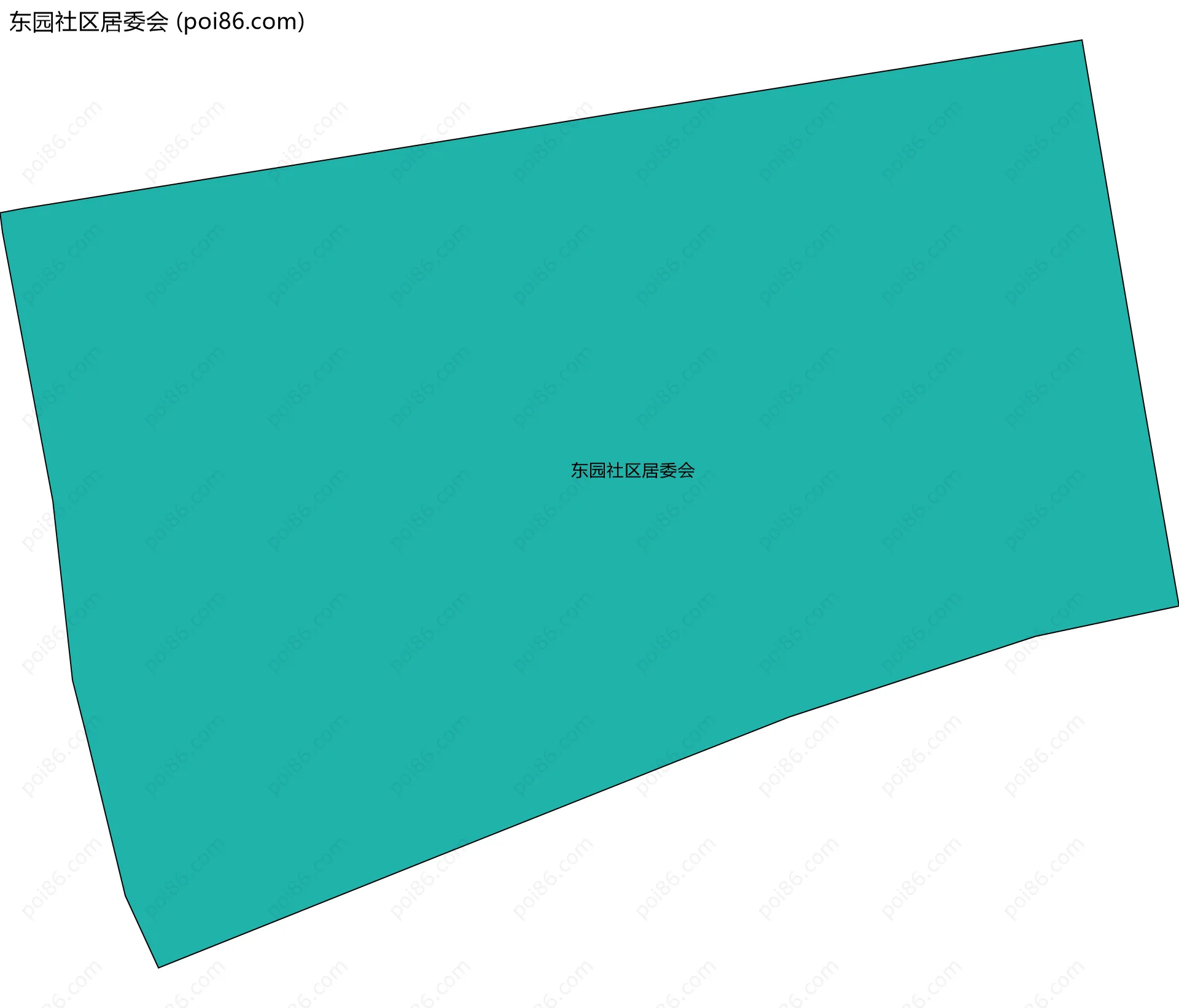 东园社区居委会边界地图