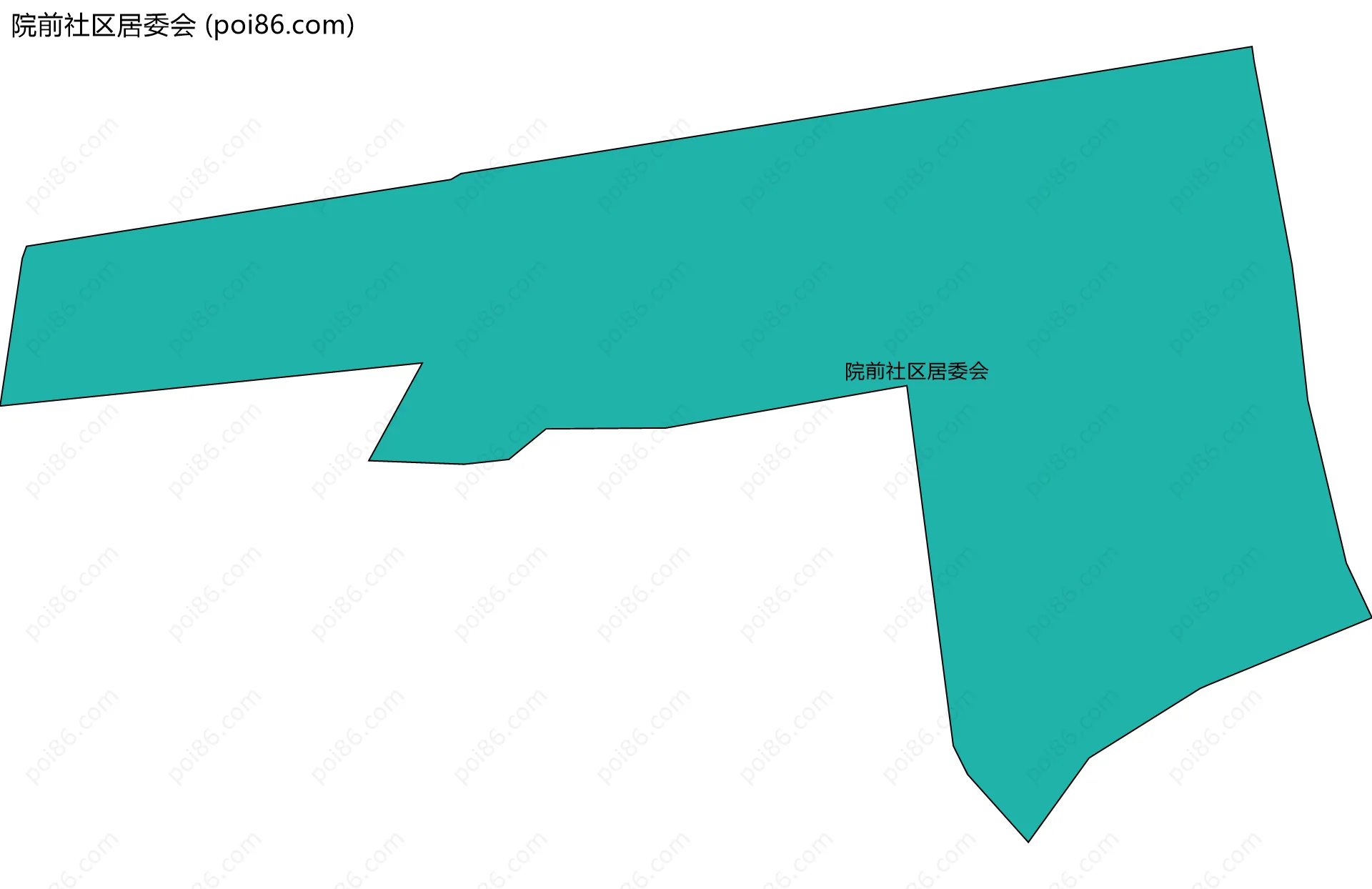 院前社区居委会边界地图