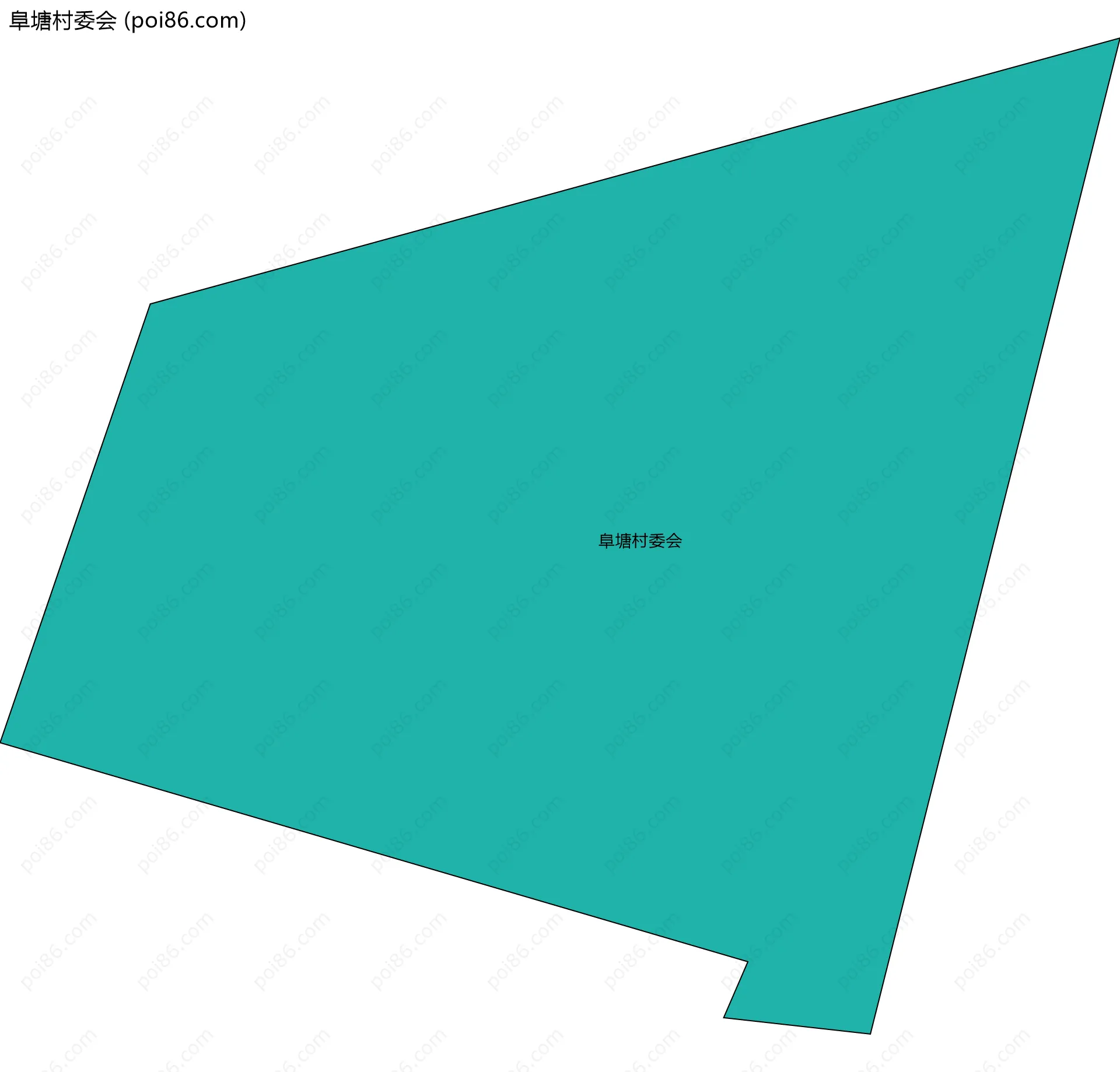 阜塘村委会边界地图