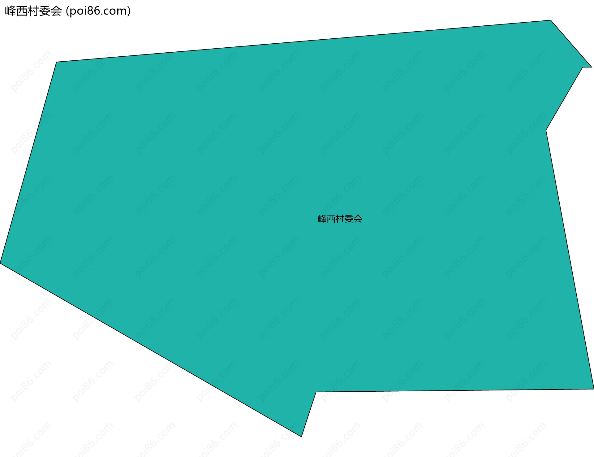 峰西村委会边界地图