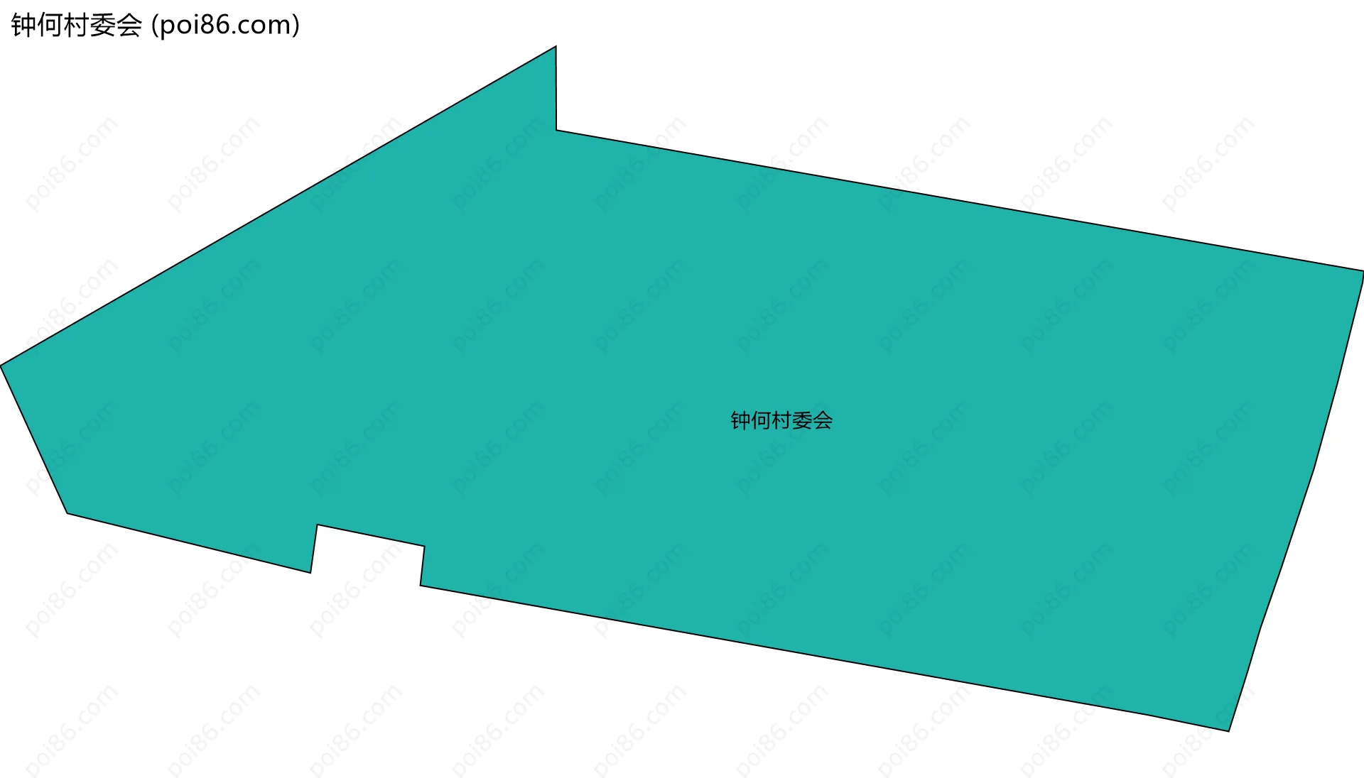 钟何村委会边界地图