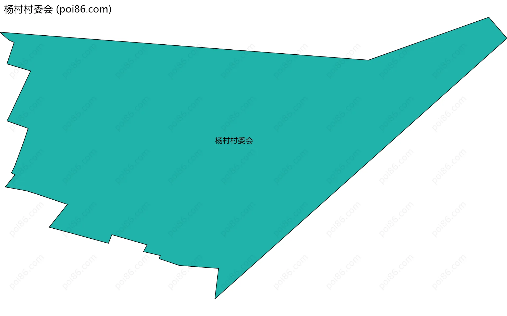 杨村村委会边界地图