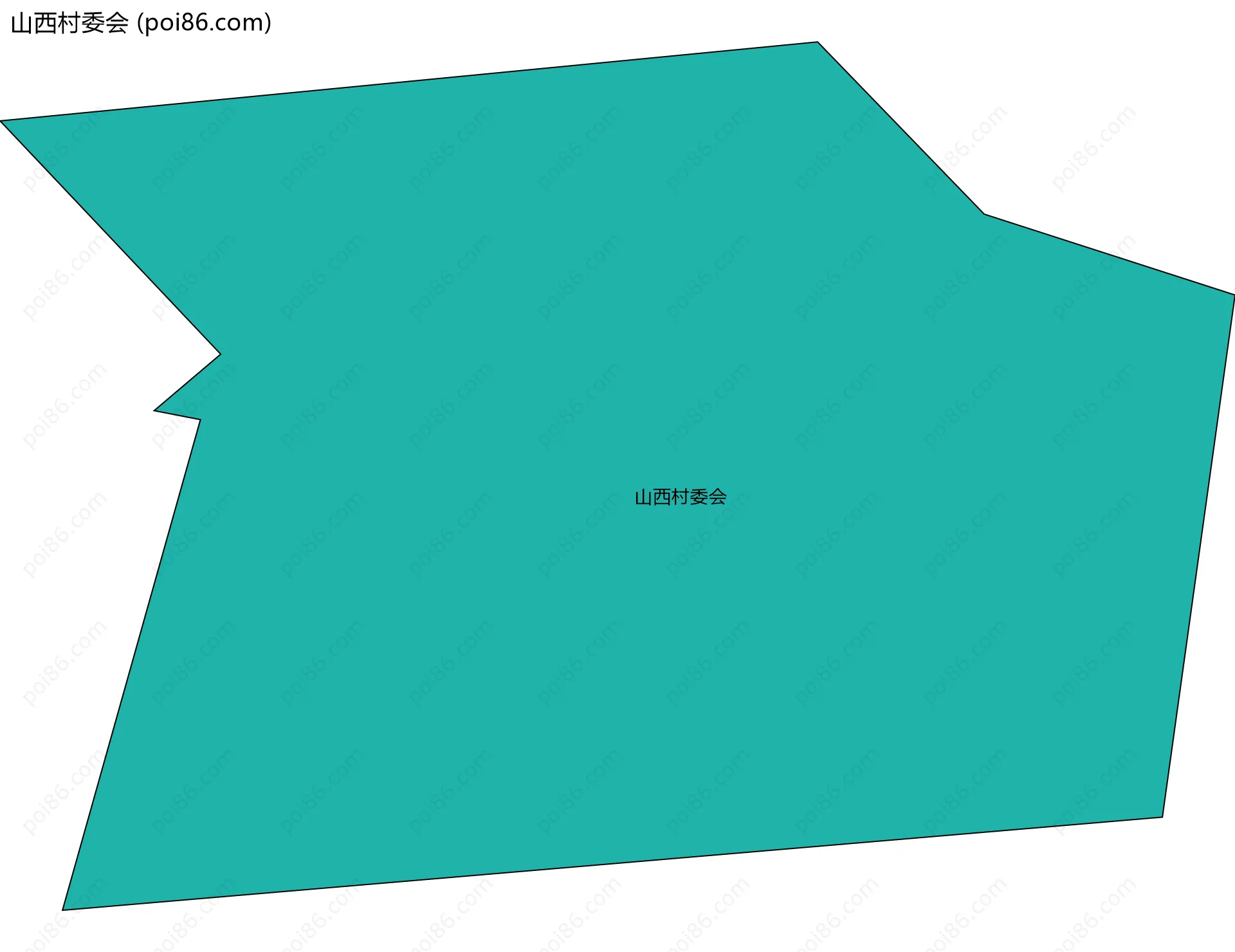 山西村委会边界地图