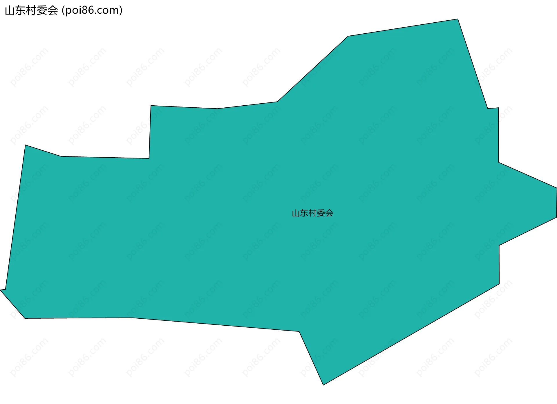 山东村委会边界地图