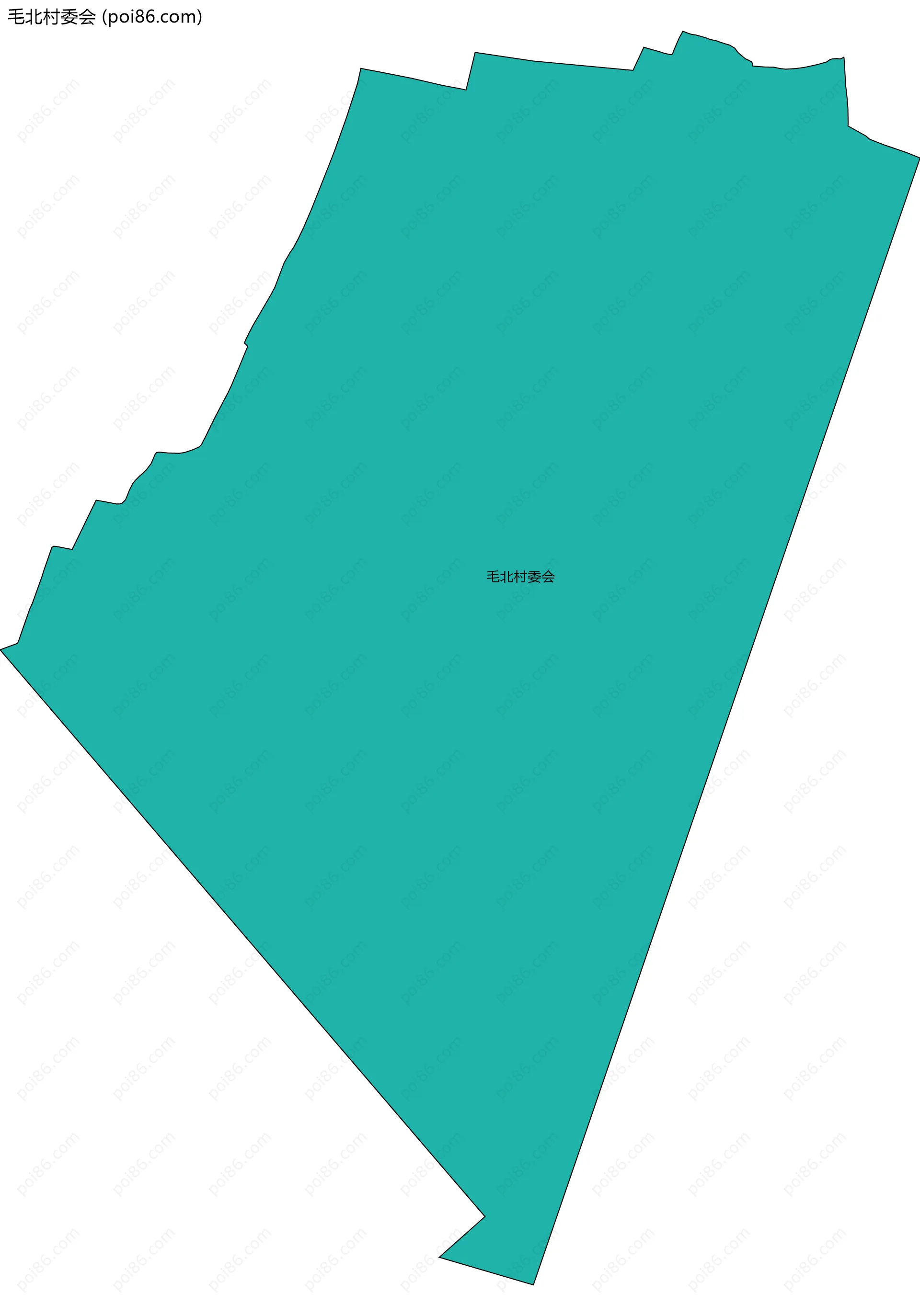 毛北村委会边界地图