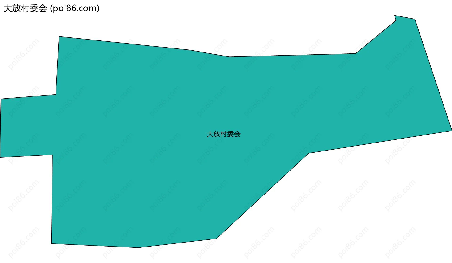 大放村委会边界地图