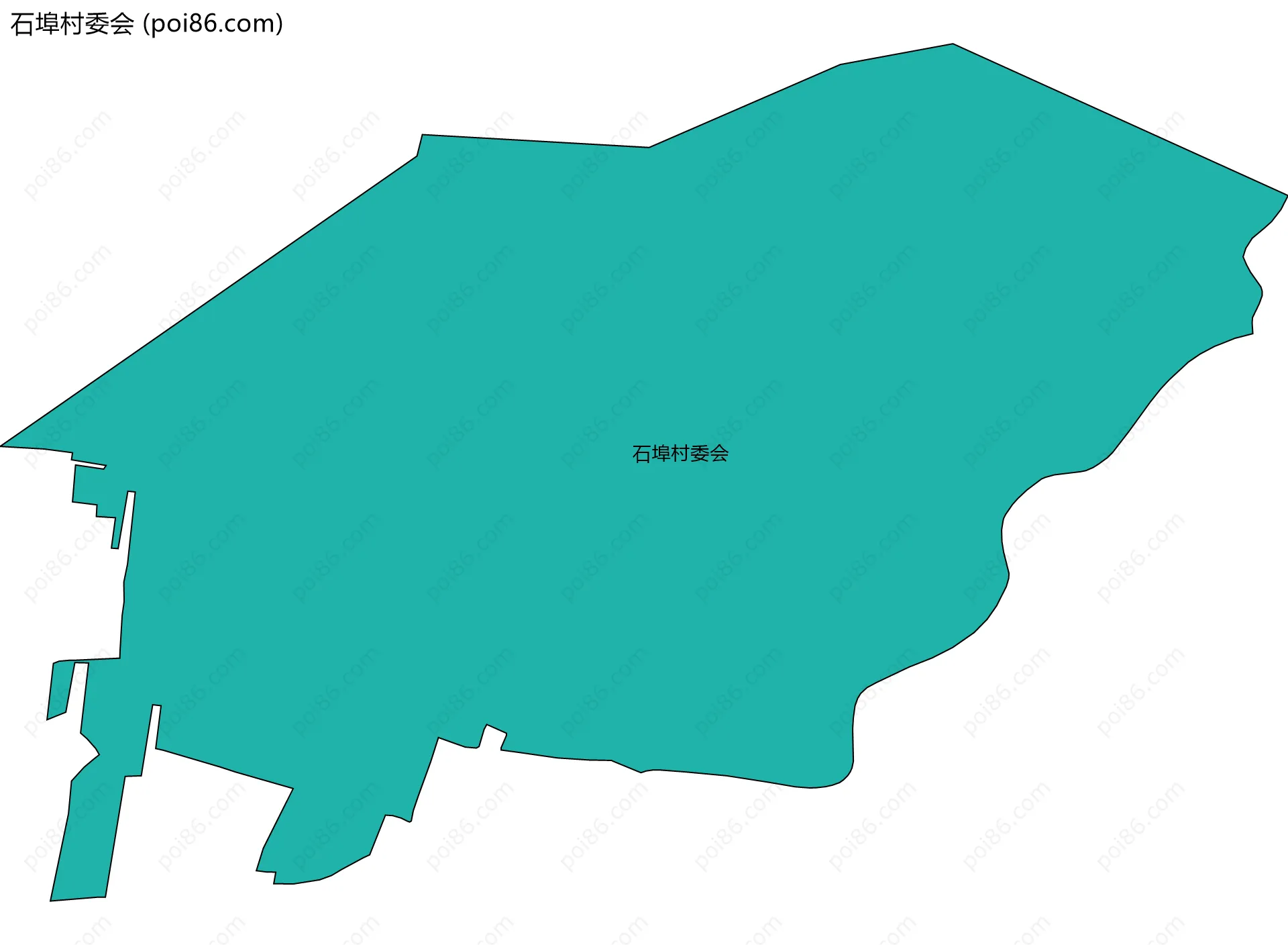 石埠村委会边界地图