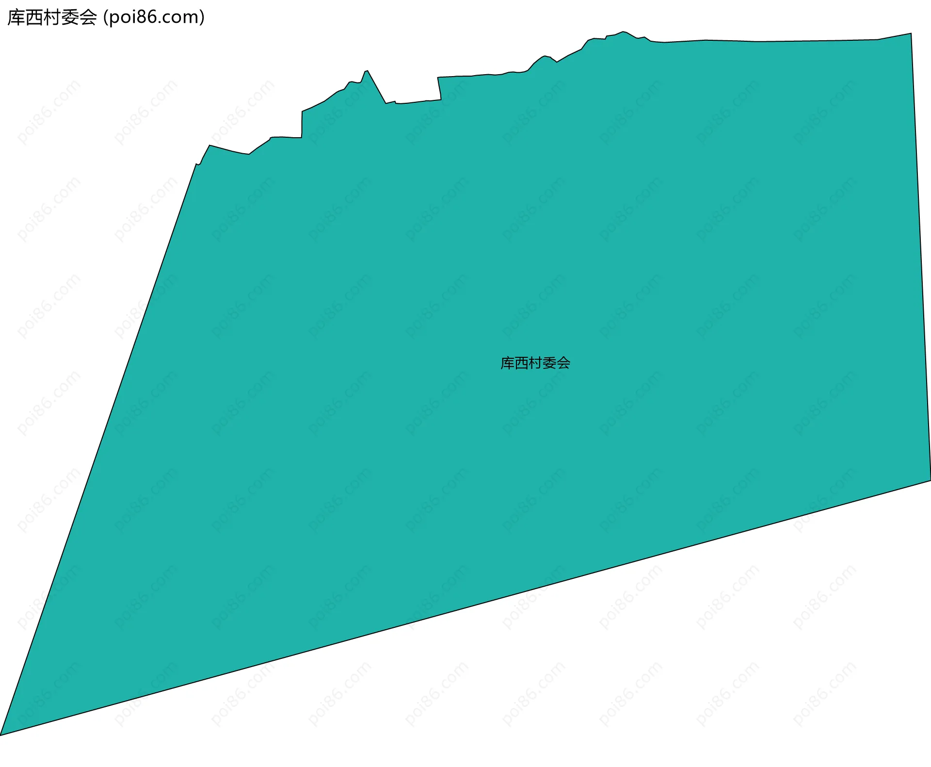 库西村委会边界地图