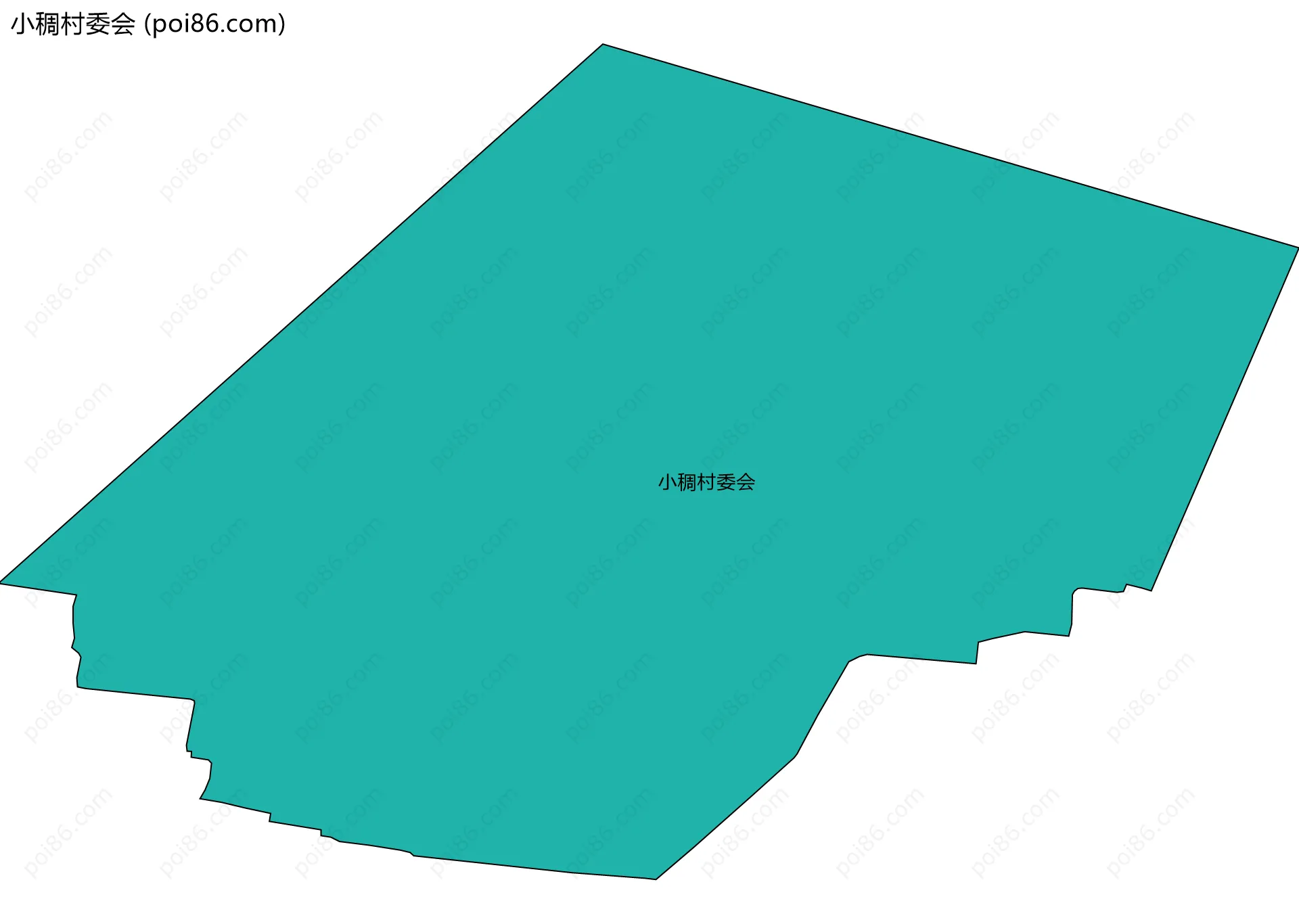 小稠村委会边界地图
