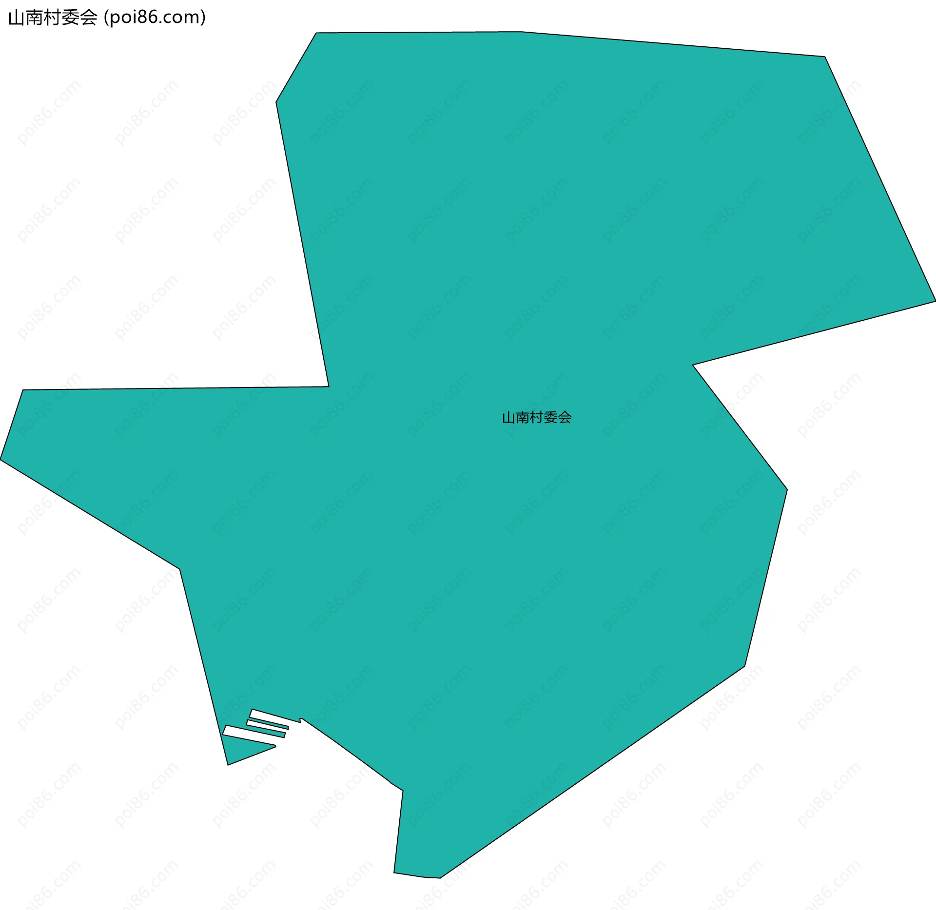 山南村委会边界地图