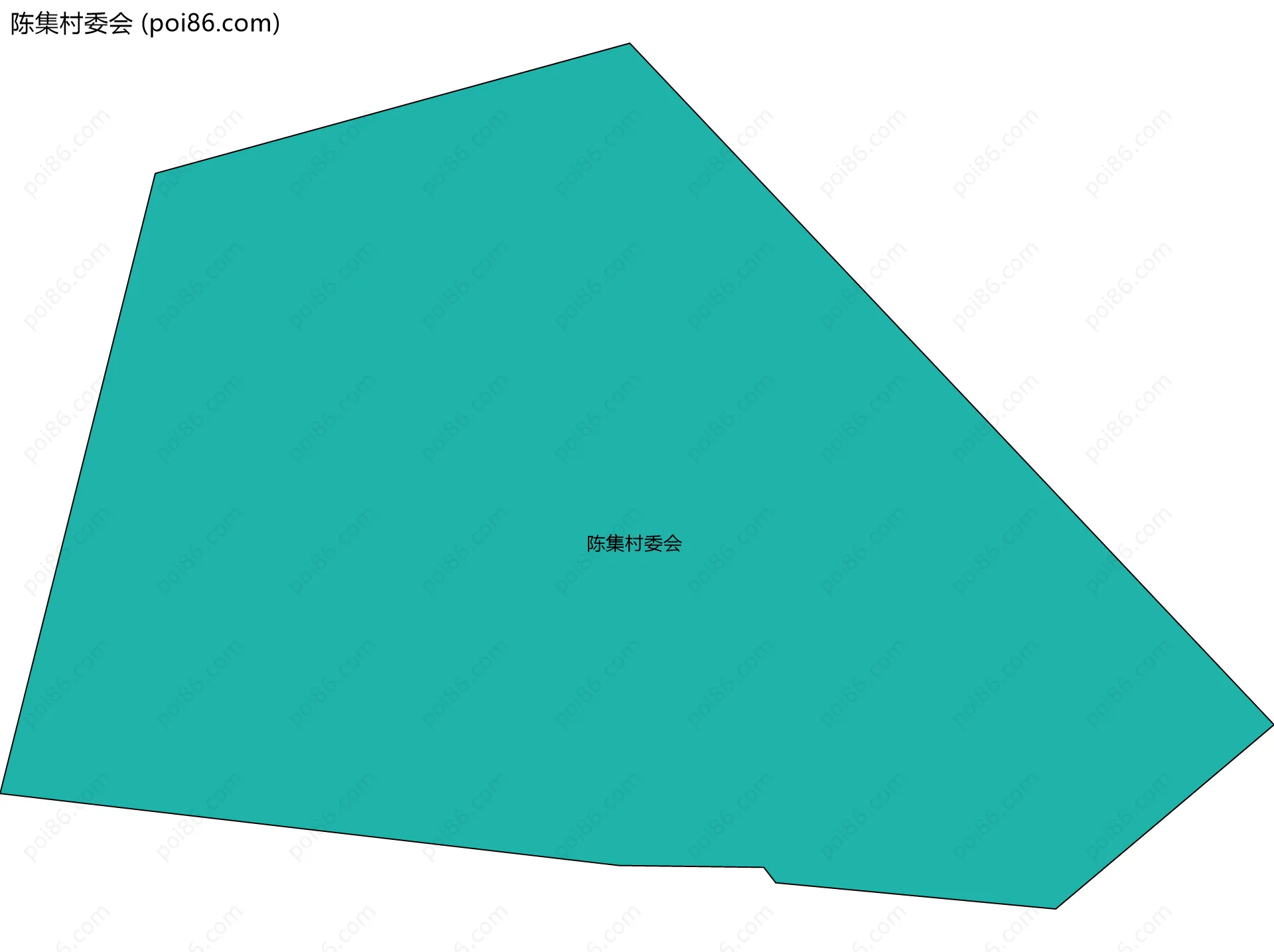 陈集村委会边界地图