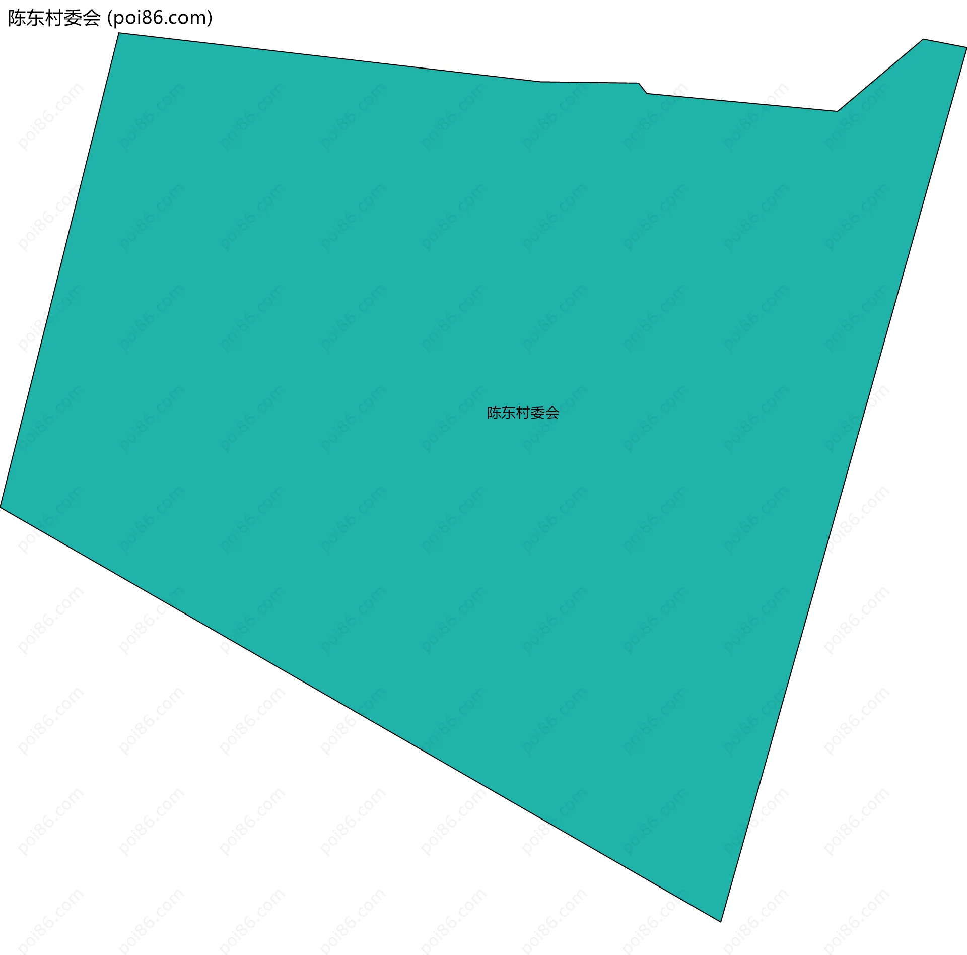 陈东村委会边界地图
