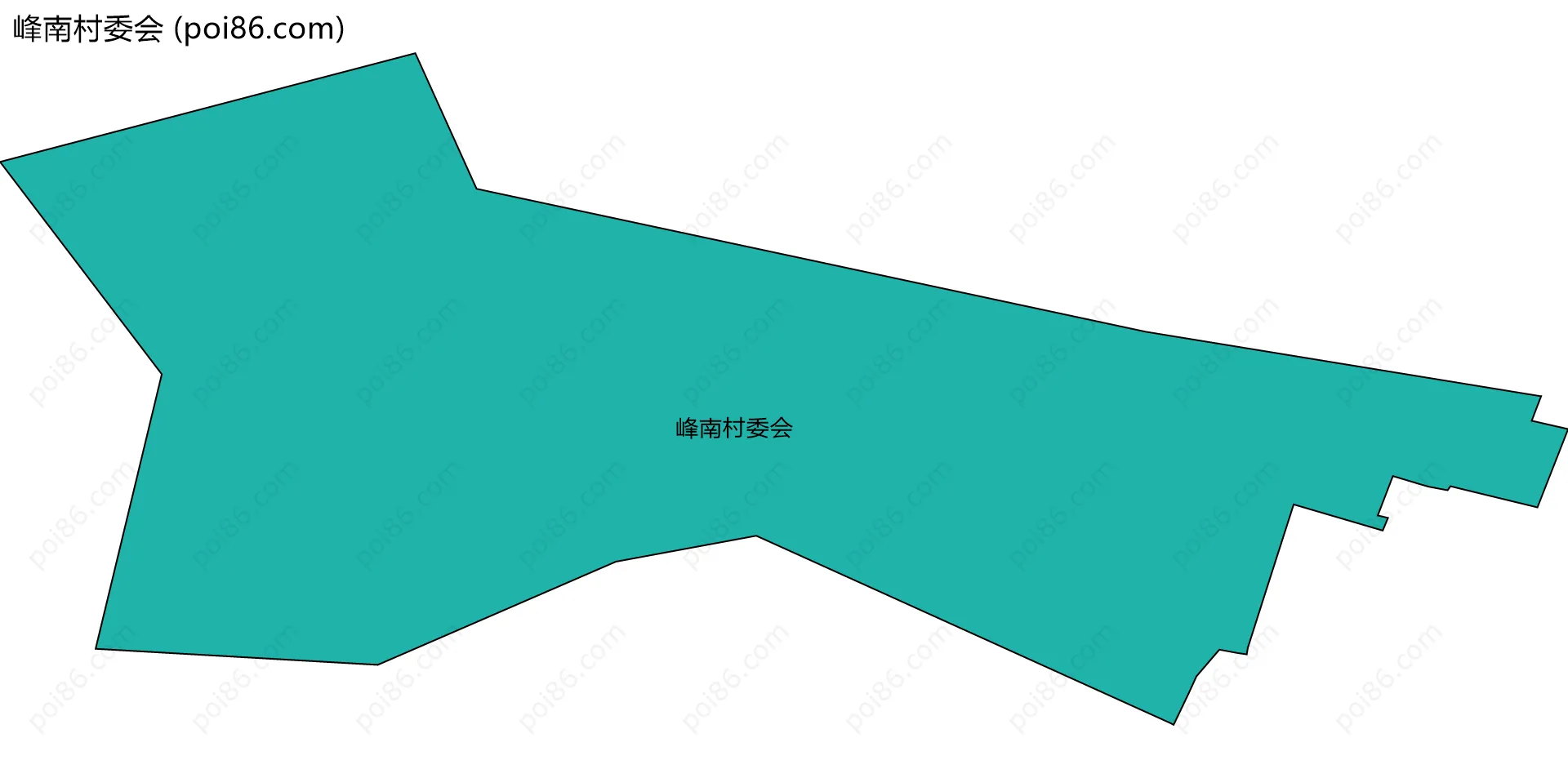 峰南村委会边界地图