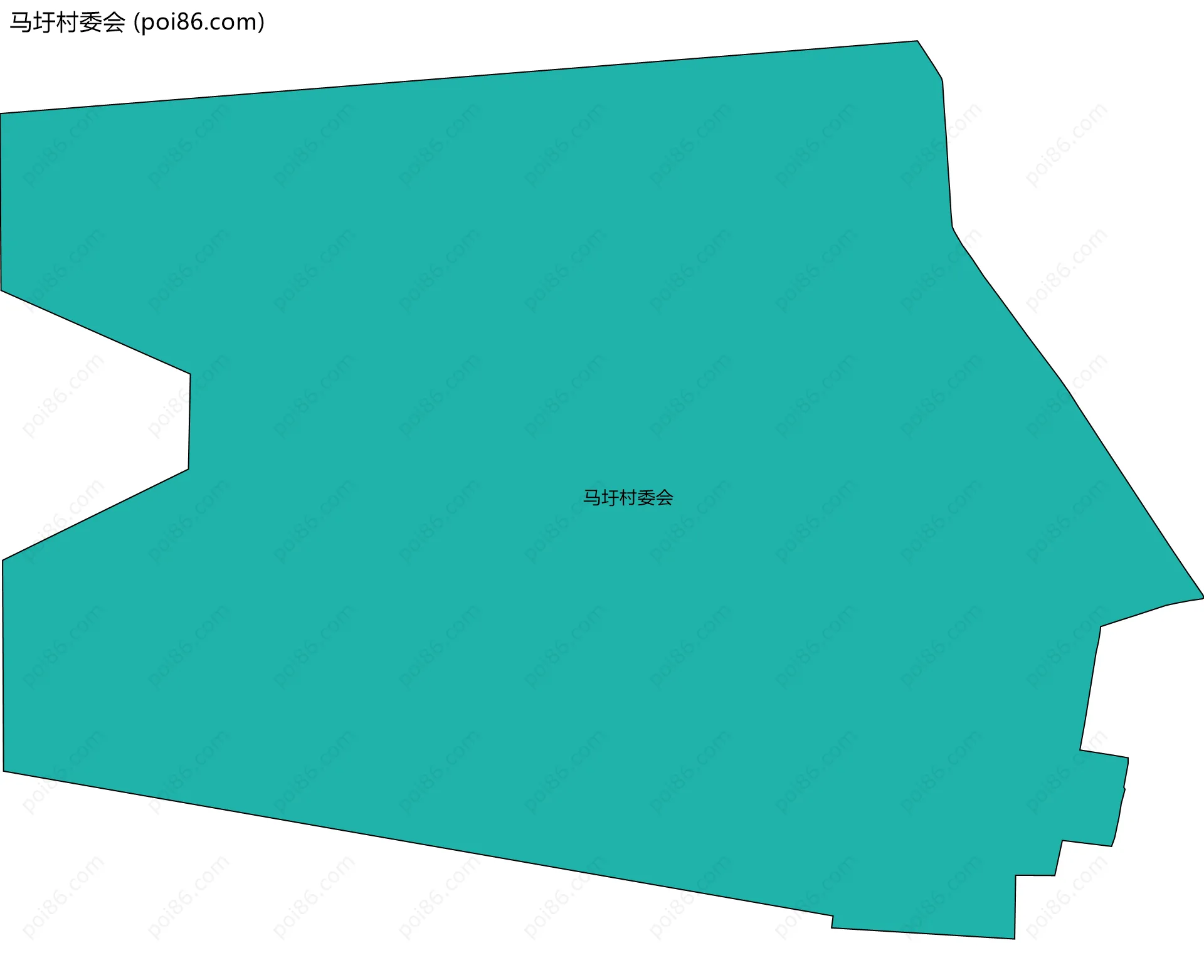 马圩村委会边界地图