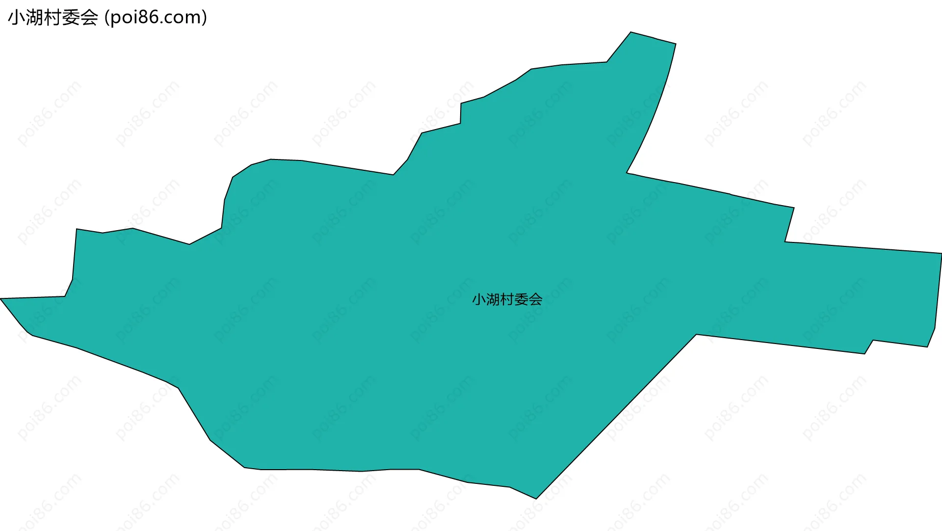 小湖村委会边界地图