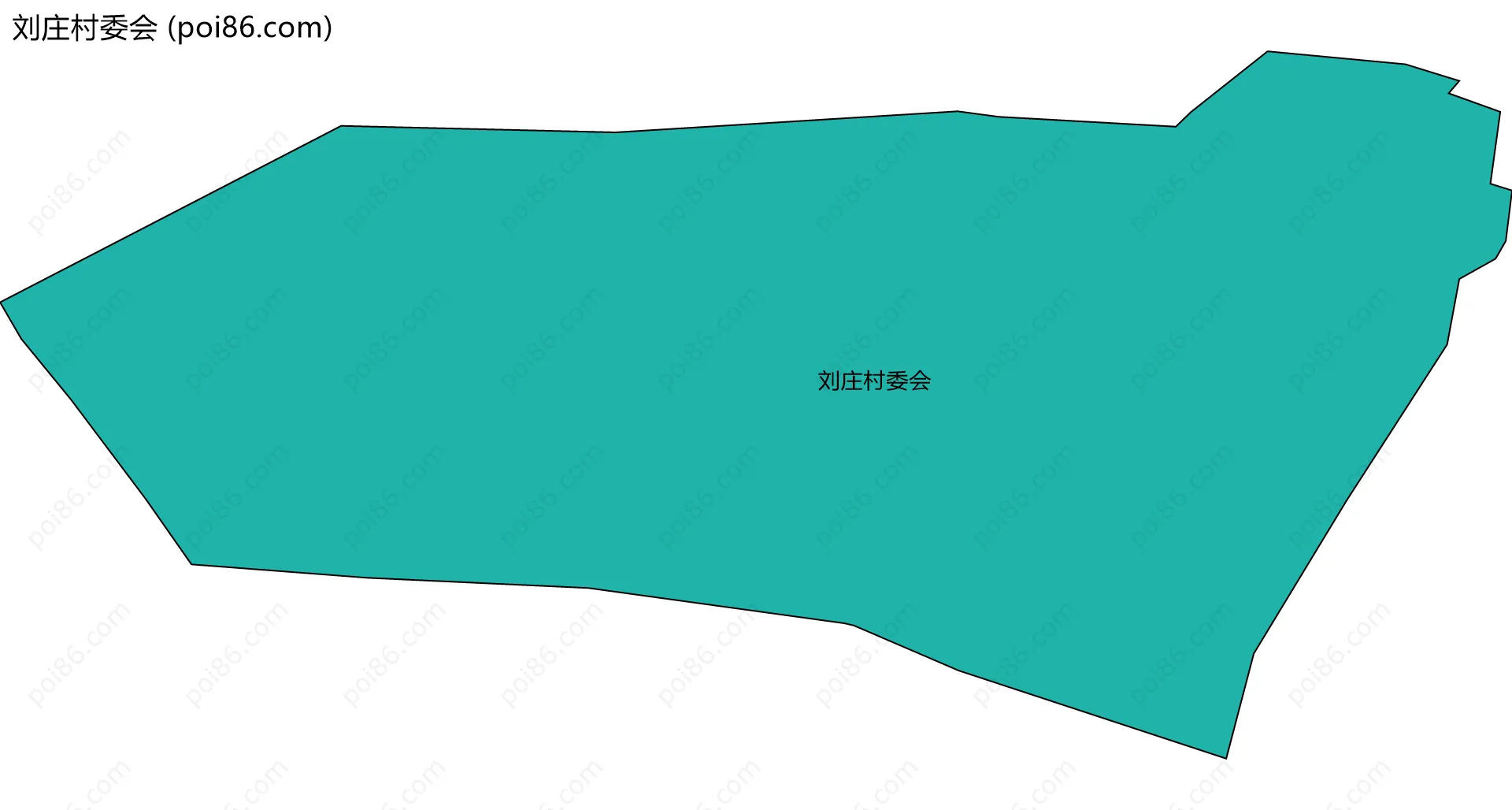 刘庄村委会边界地图