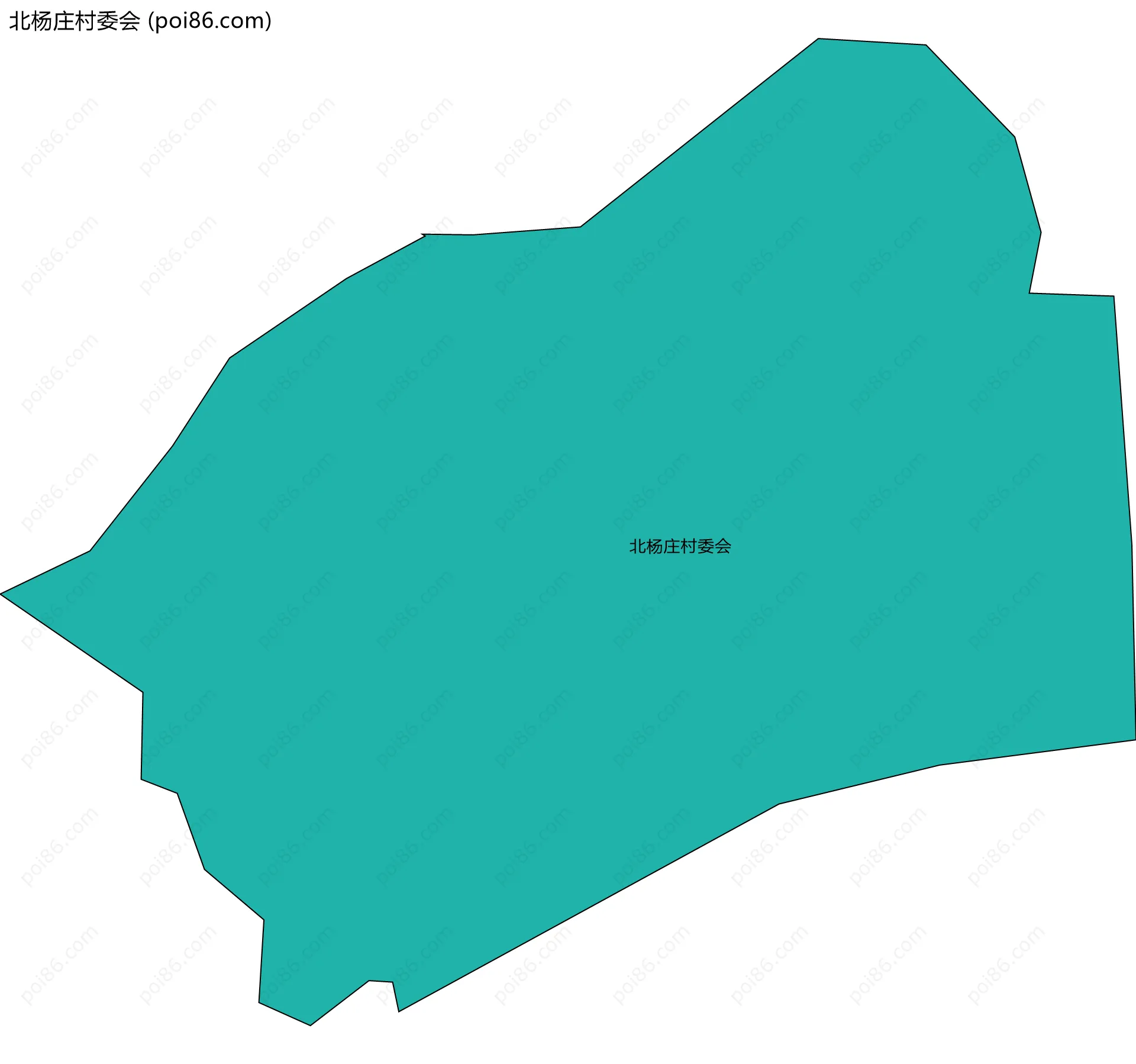 北杨庄村委会边界地图