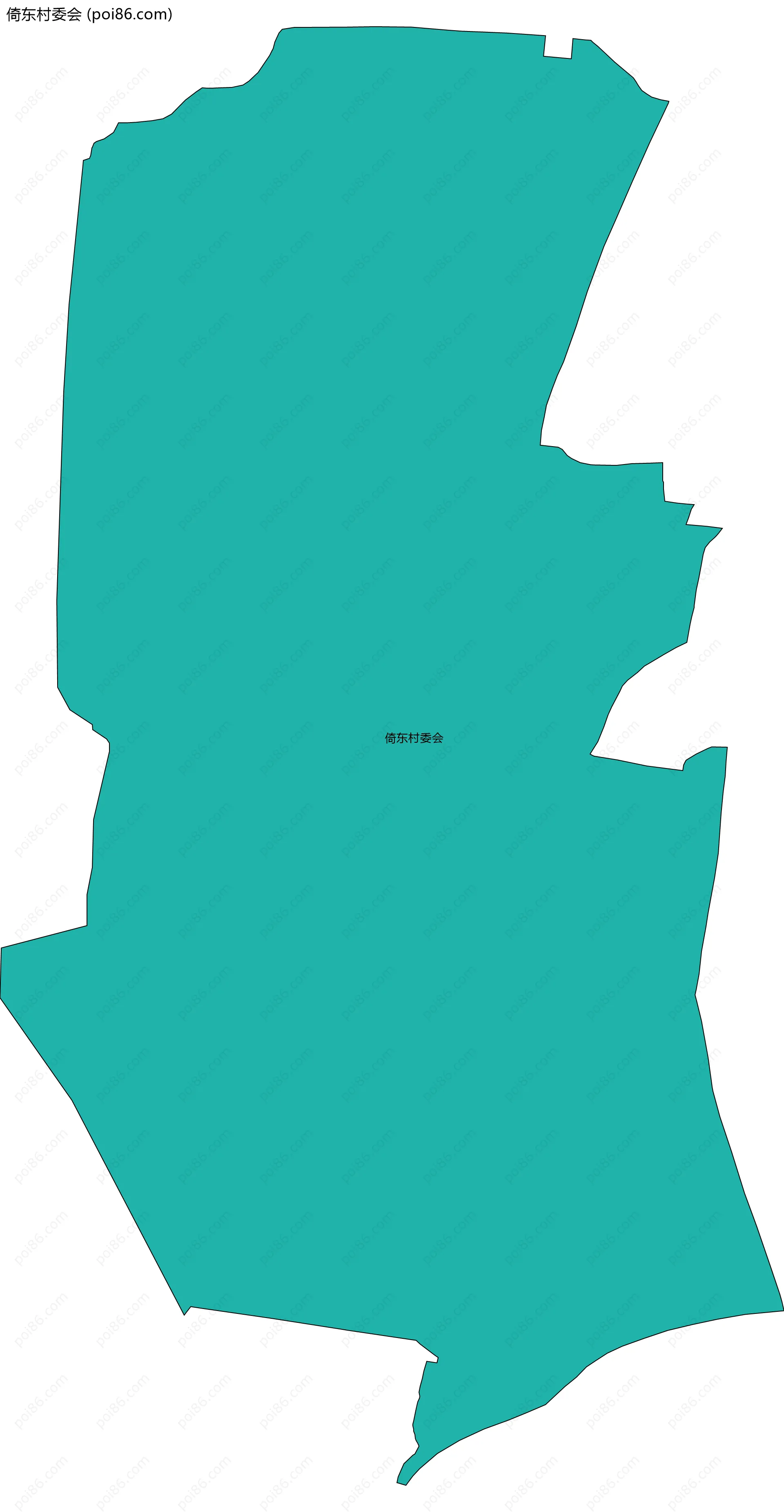 倚东村委会边界地图