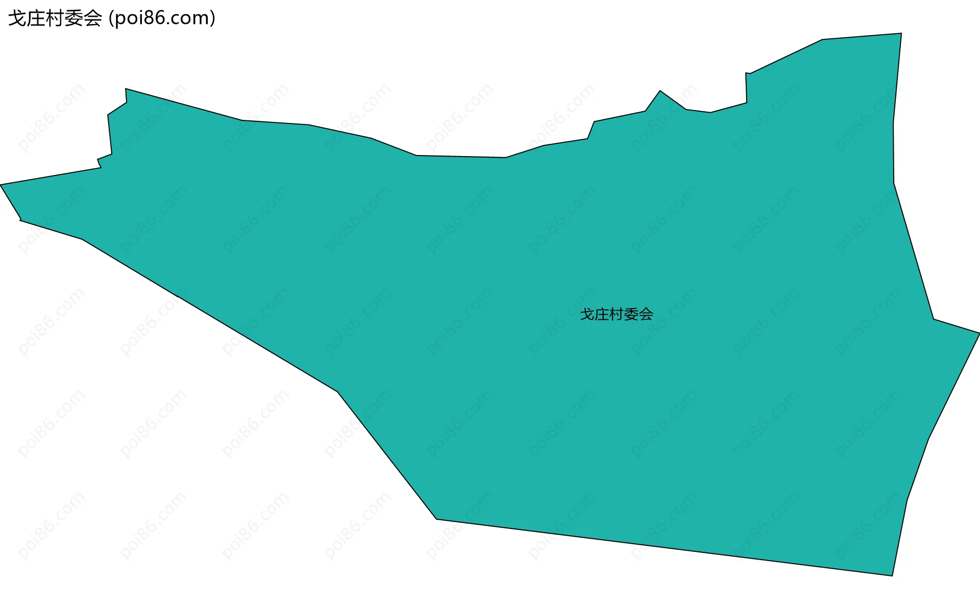 戈庄村委会边界地图
