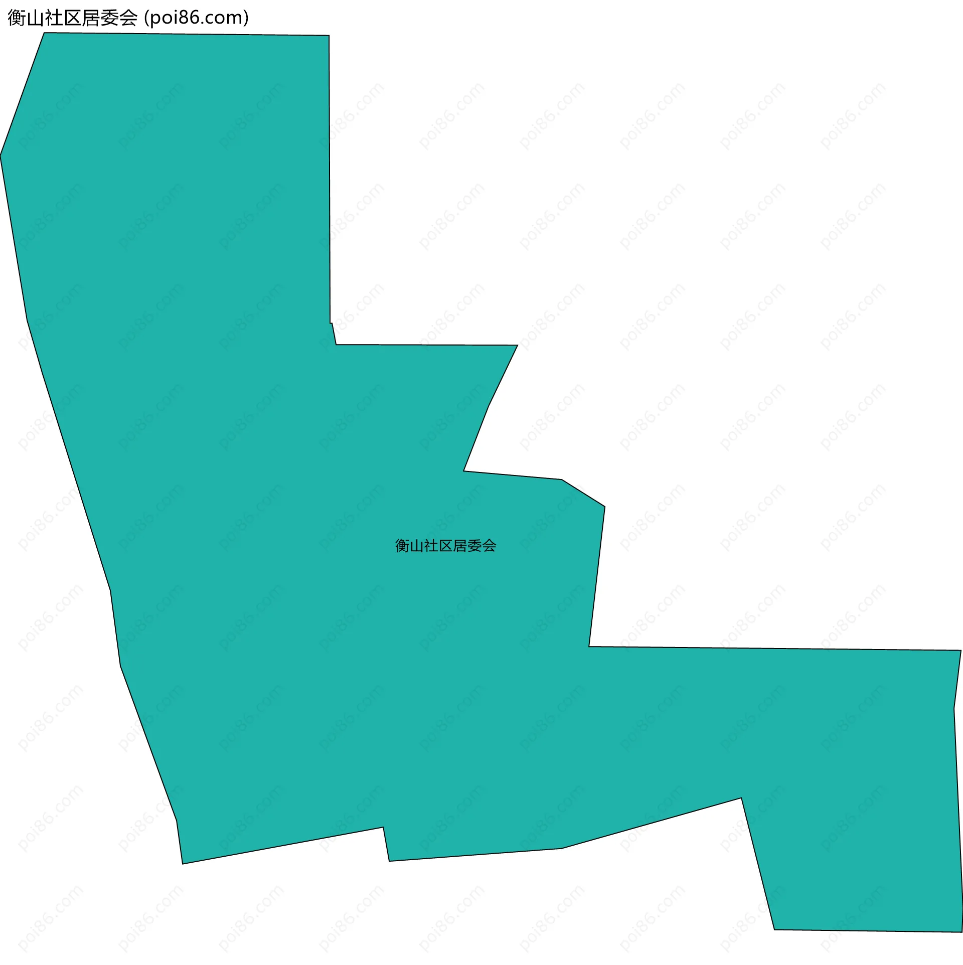 衡山社区居委会边界地图