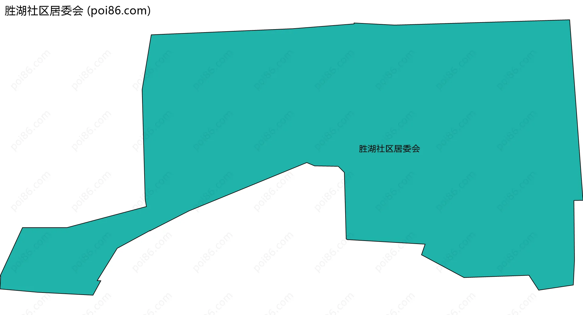 胜湖社区居委会边界地图