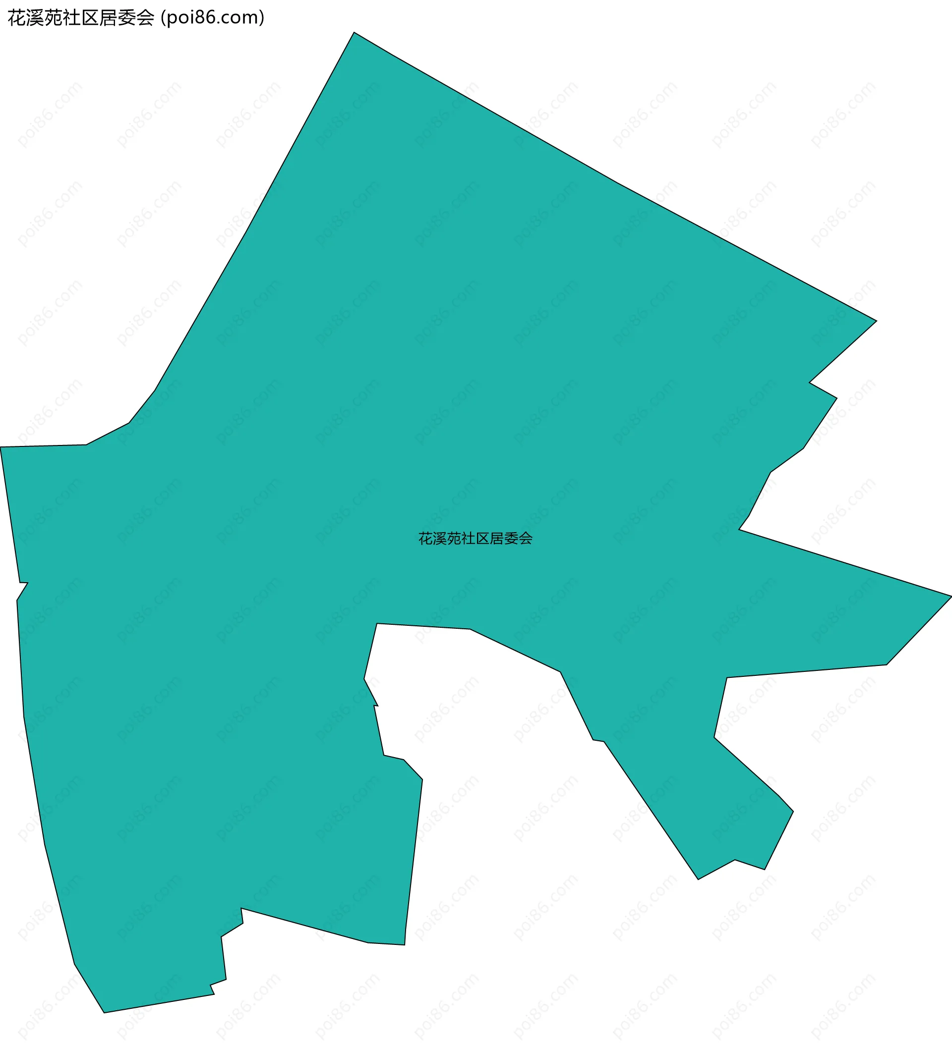 花溪苑社区居委会边界地图
