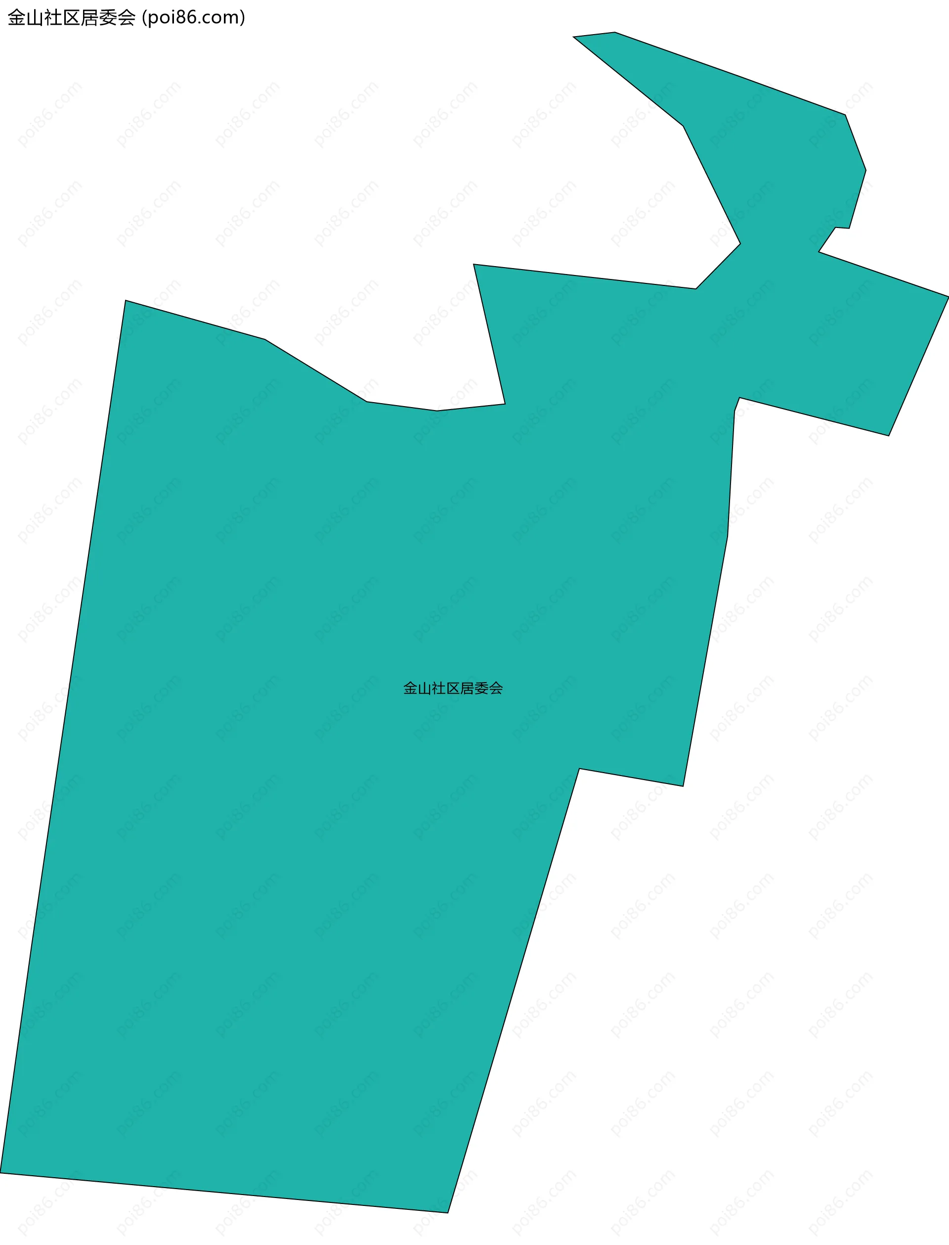 金山社区居委会边界地图