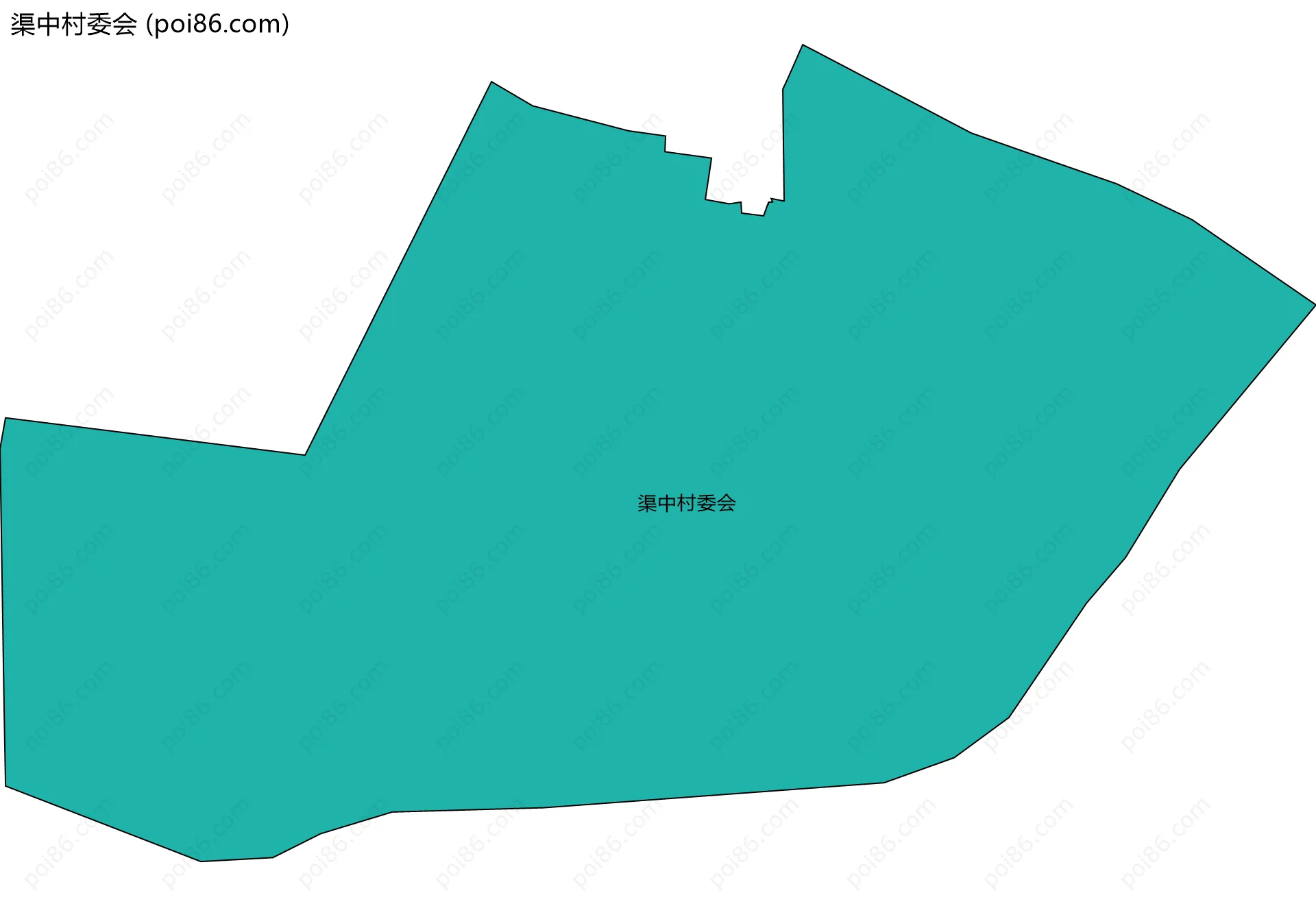 渠中村委会边界地图