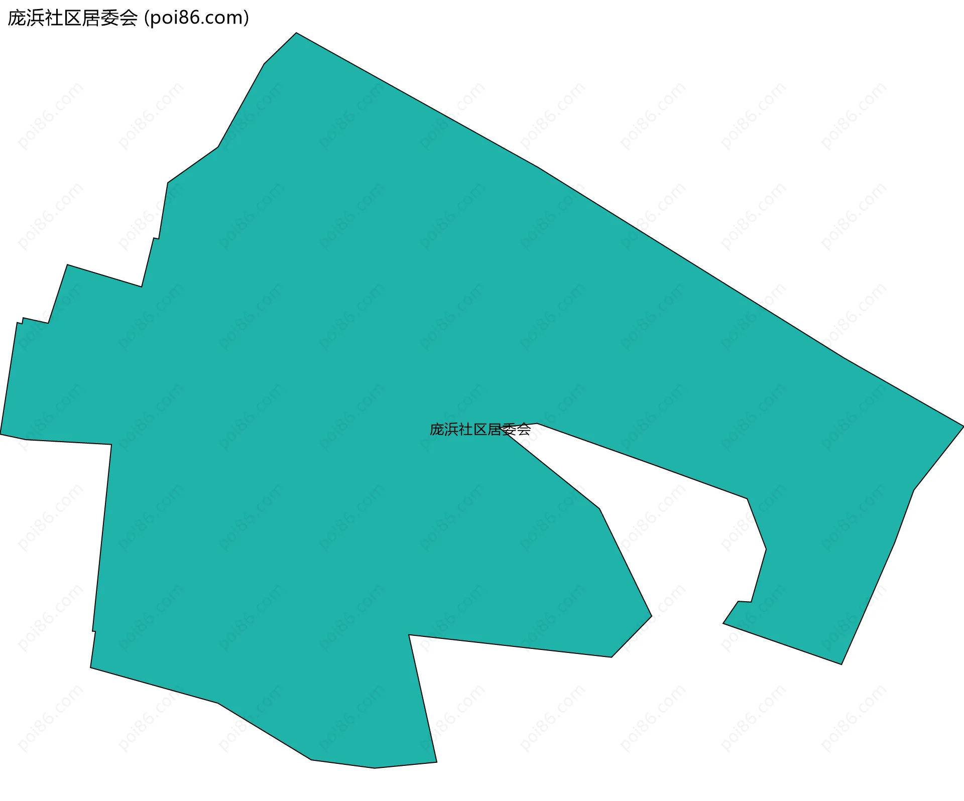 庞浜社区居委会边界地图