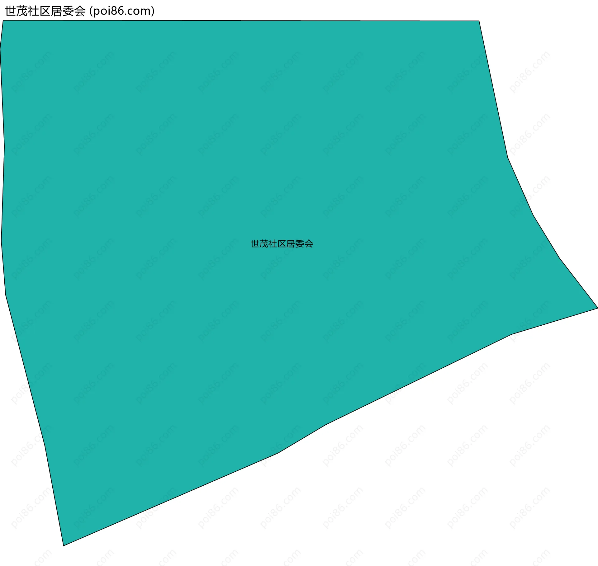 世茂社区居委会边界地图