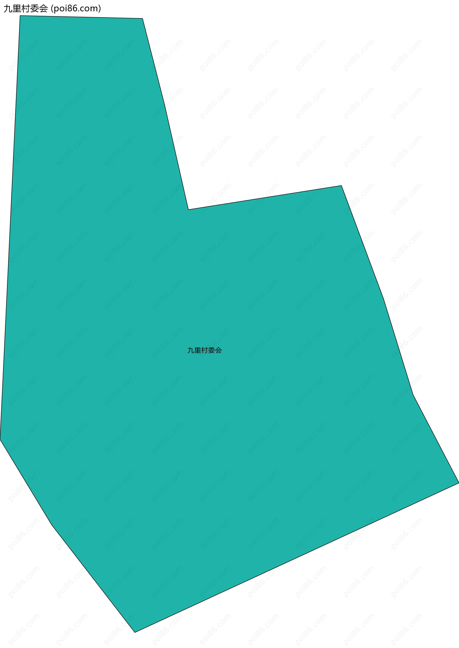 九里村委会边界地图
