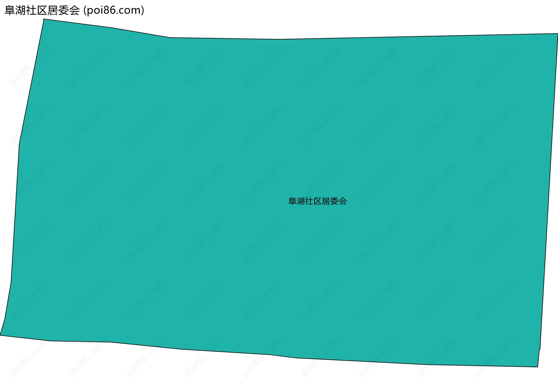 阜湖社区居委会边界地图