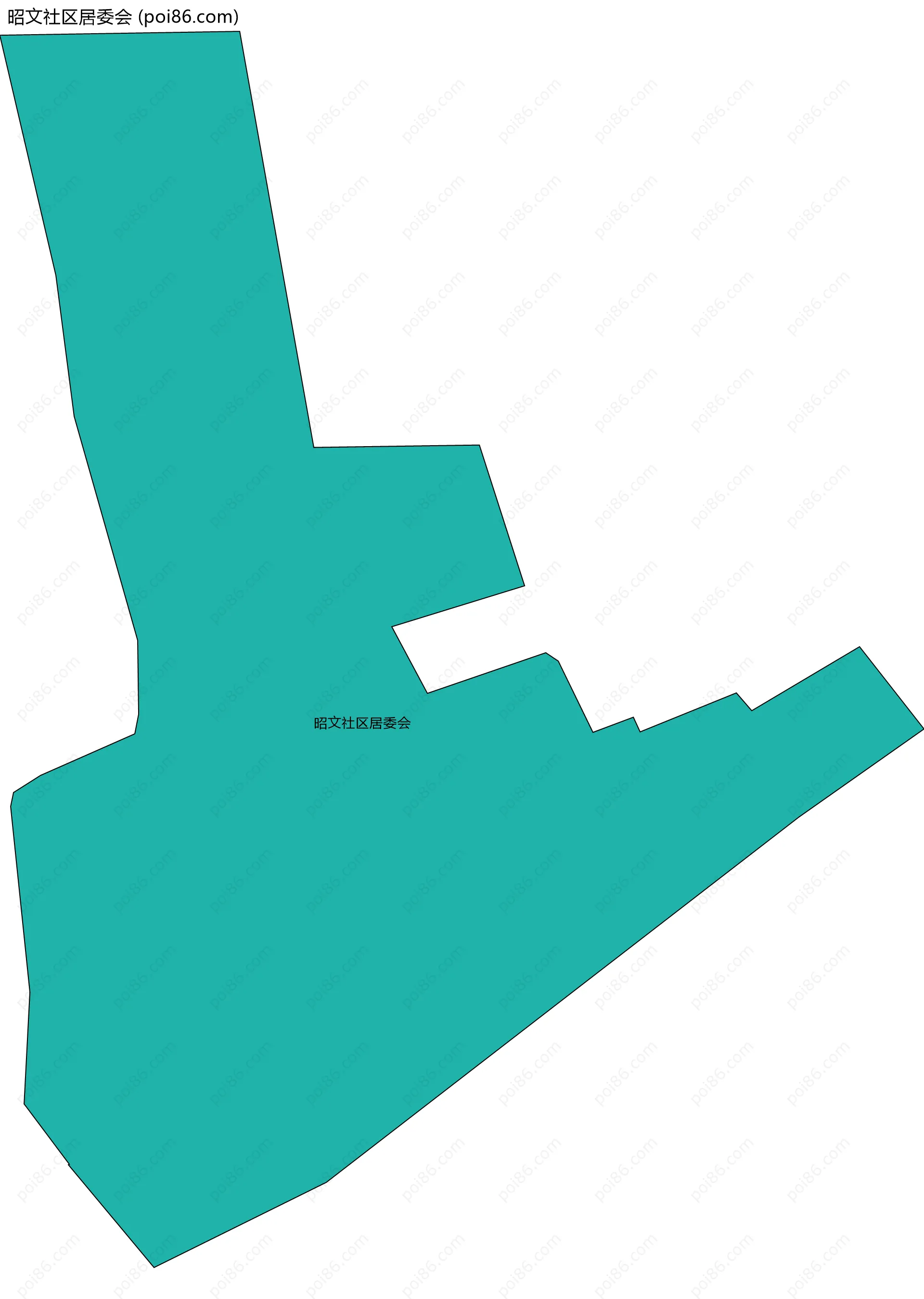 昭文社区居委会边界地图