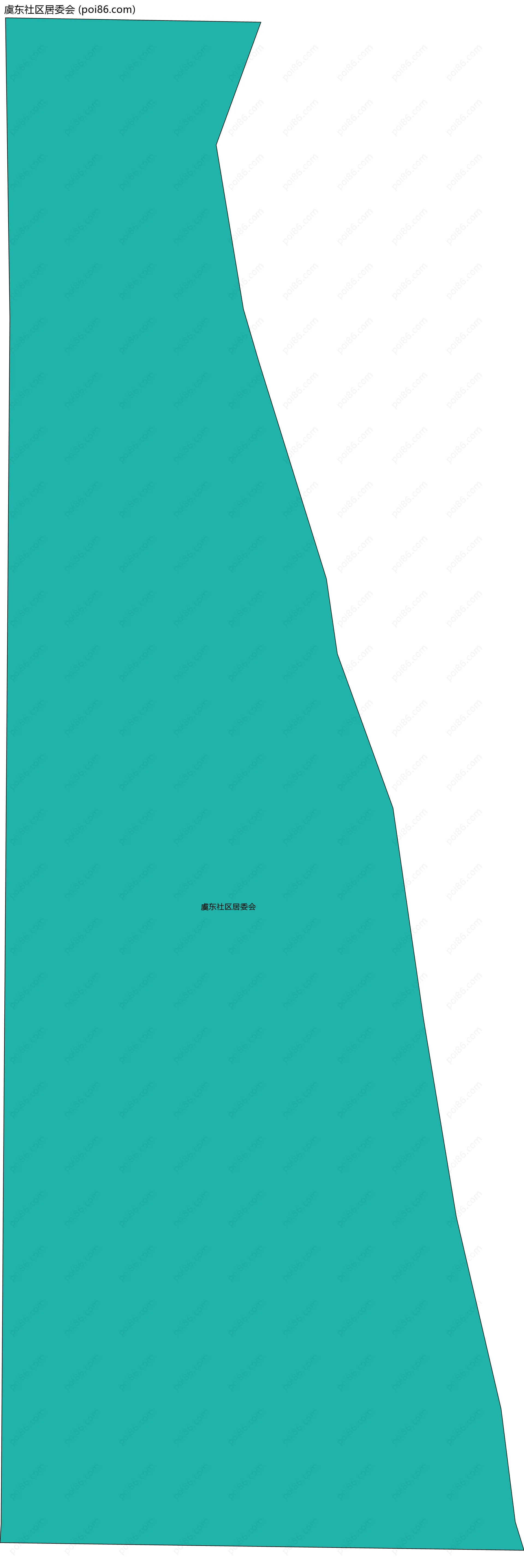 虞东社区居委会边界地图