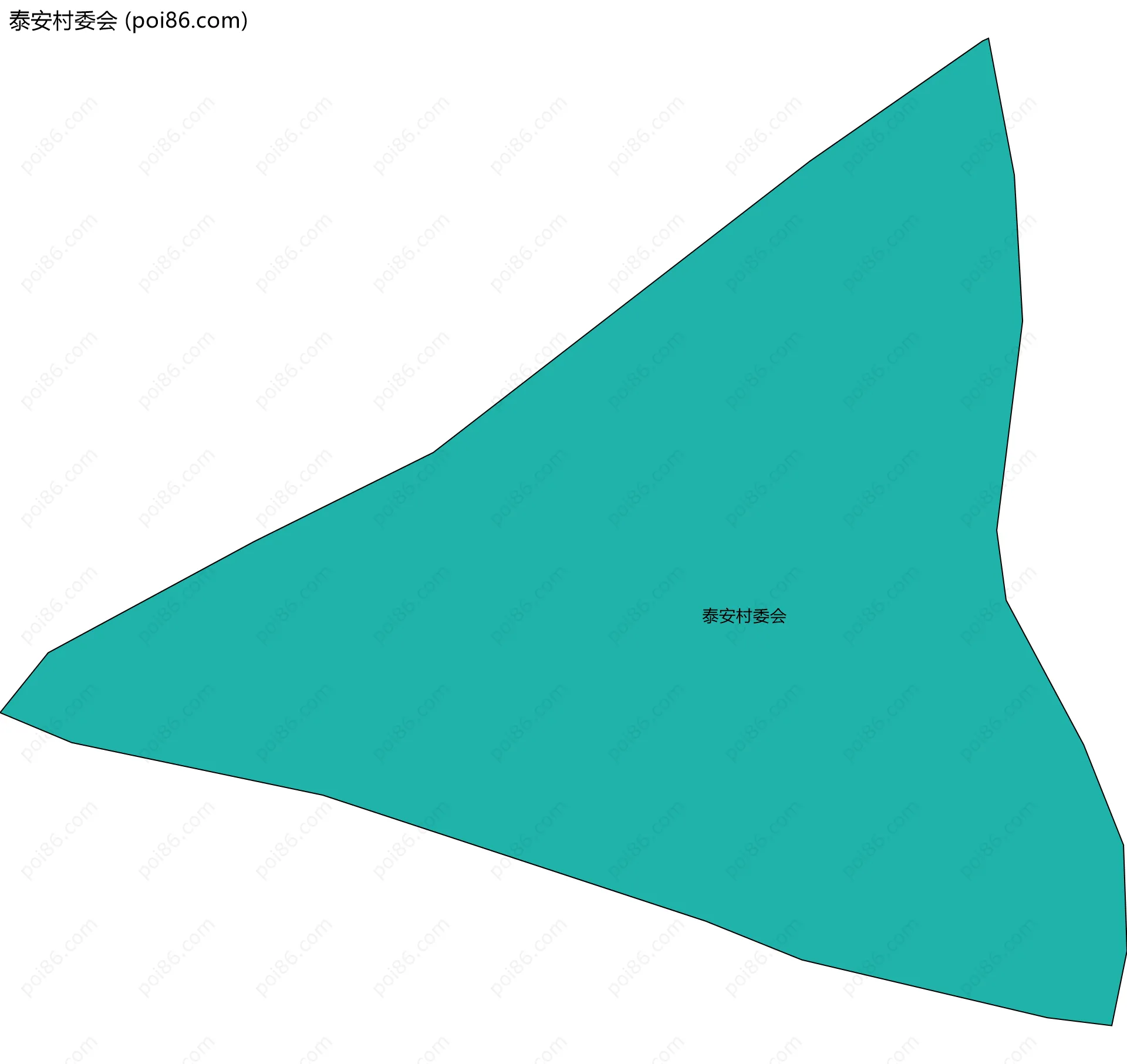 泰安村委会边界地图