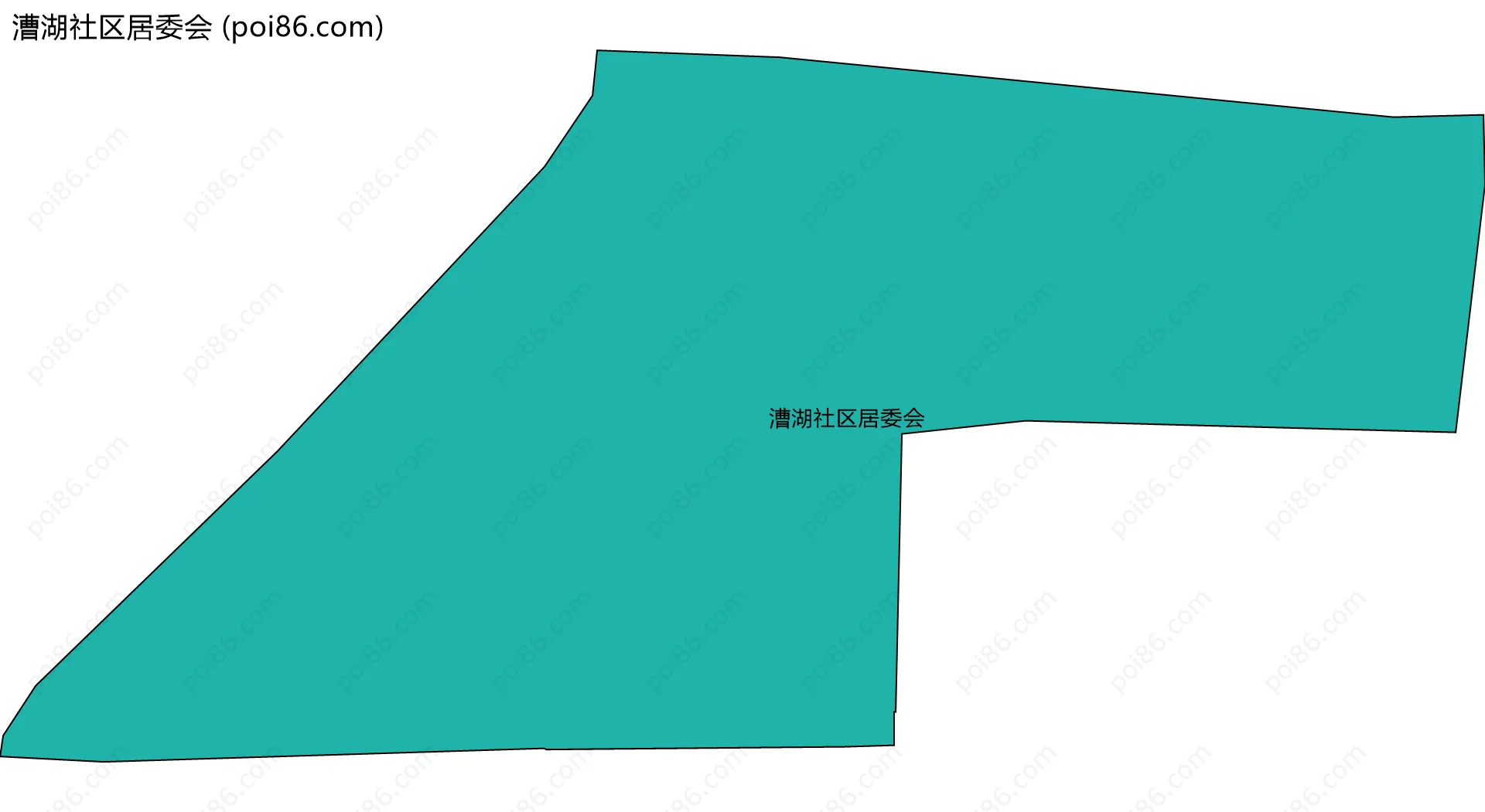 漕湖社区居委会边界地图
