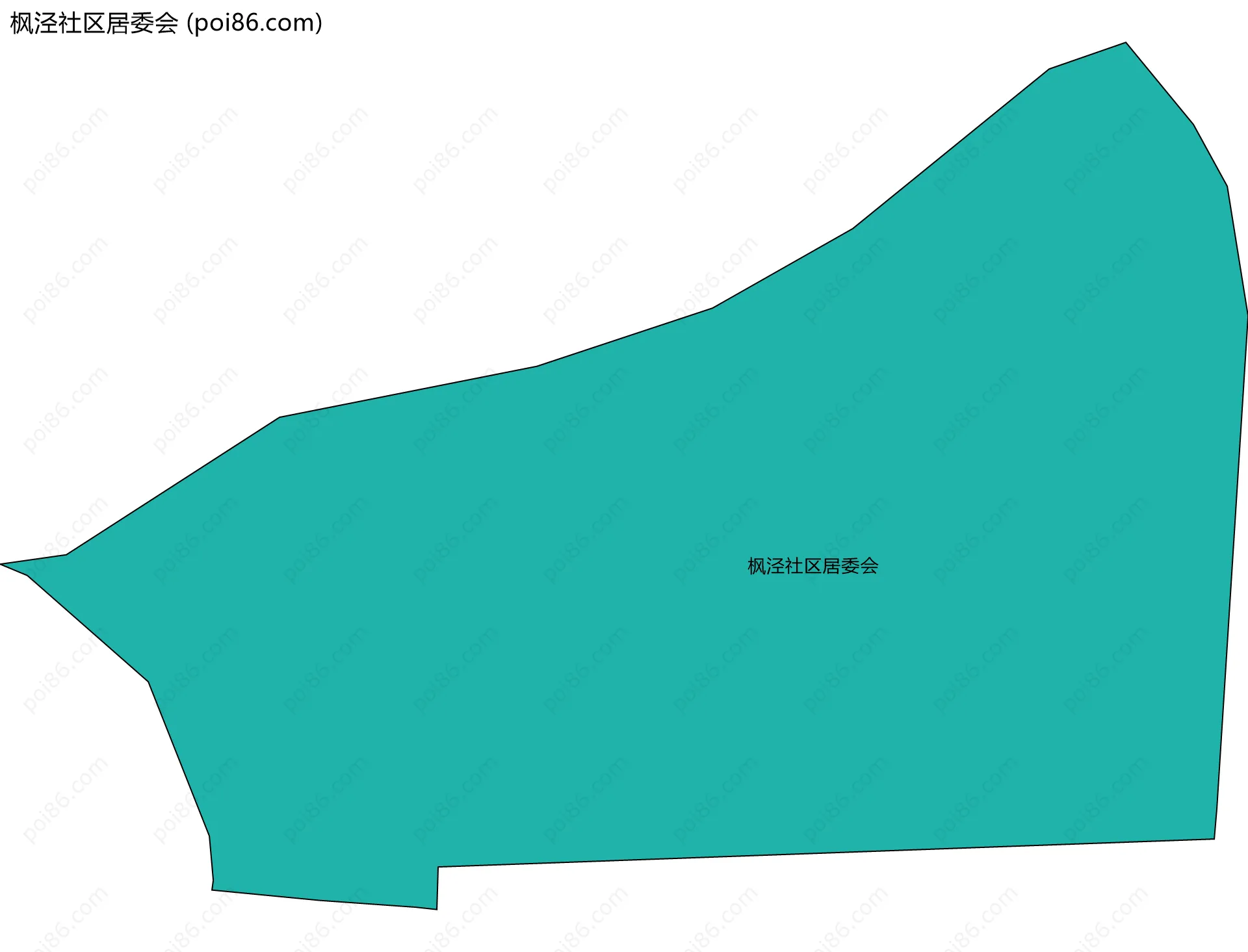 枫泾社区居委会边界地图
