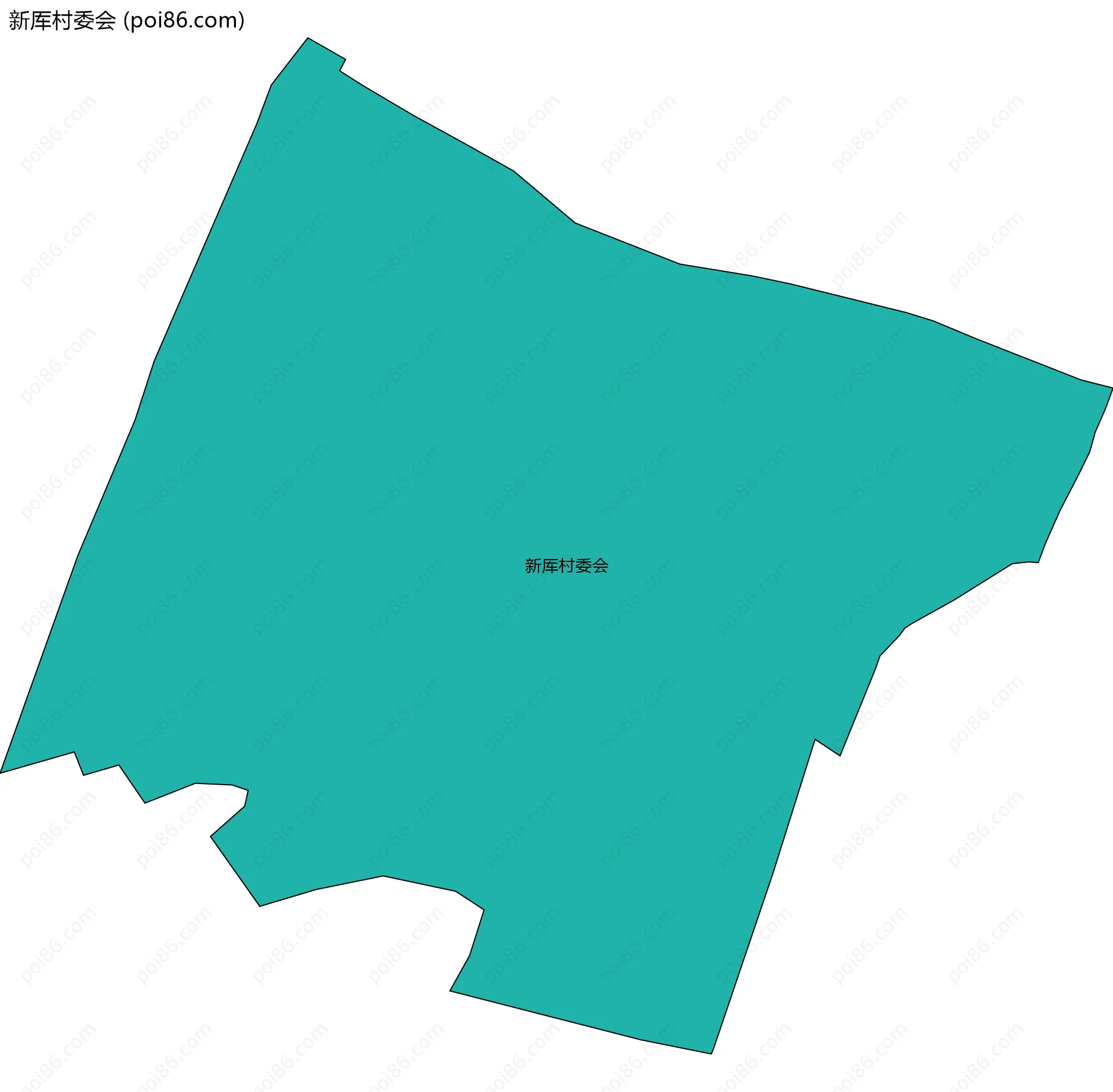 新厍村委会边界地图