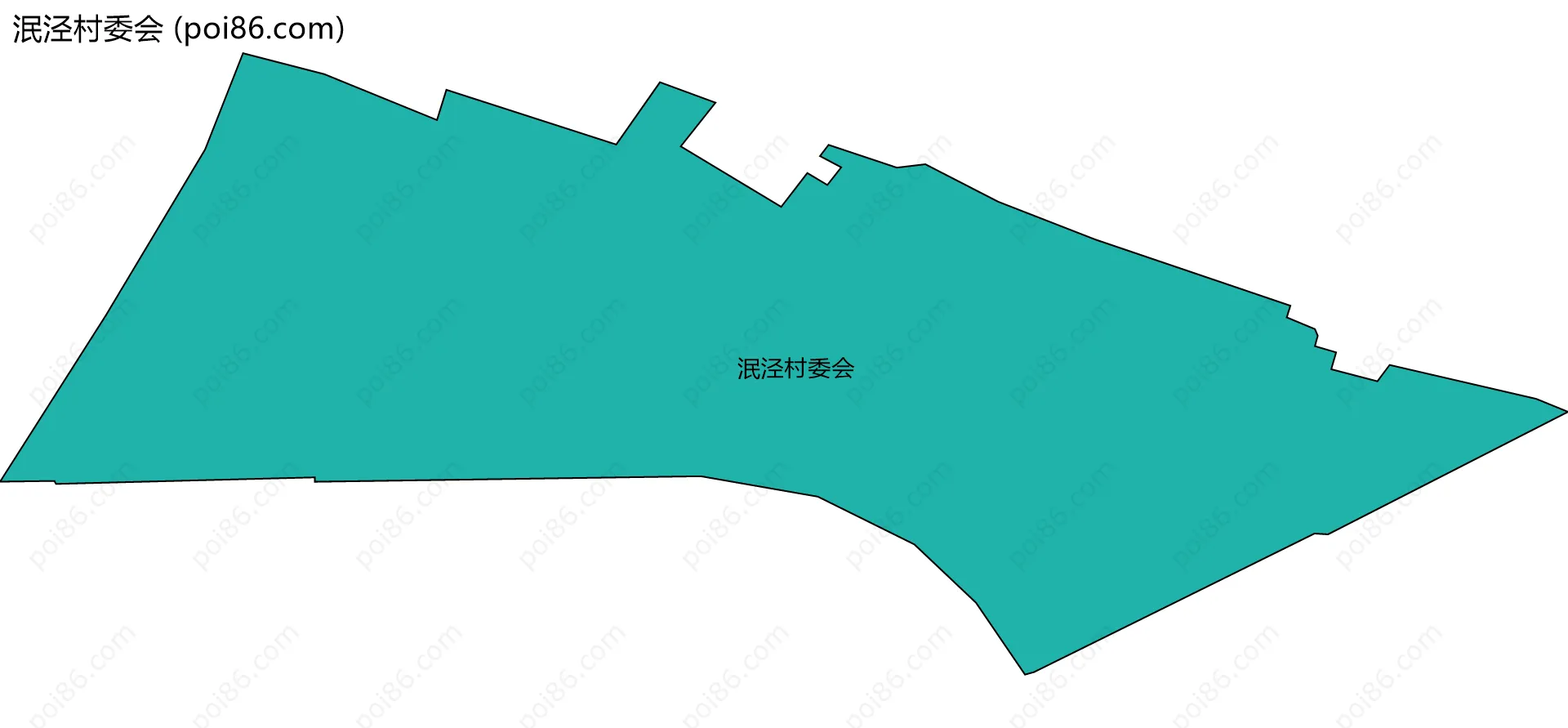 泯泾村委会边界地图