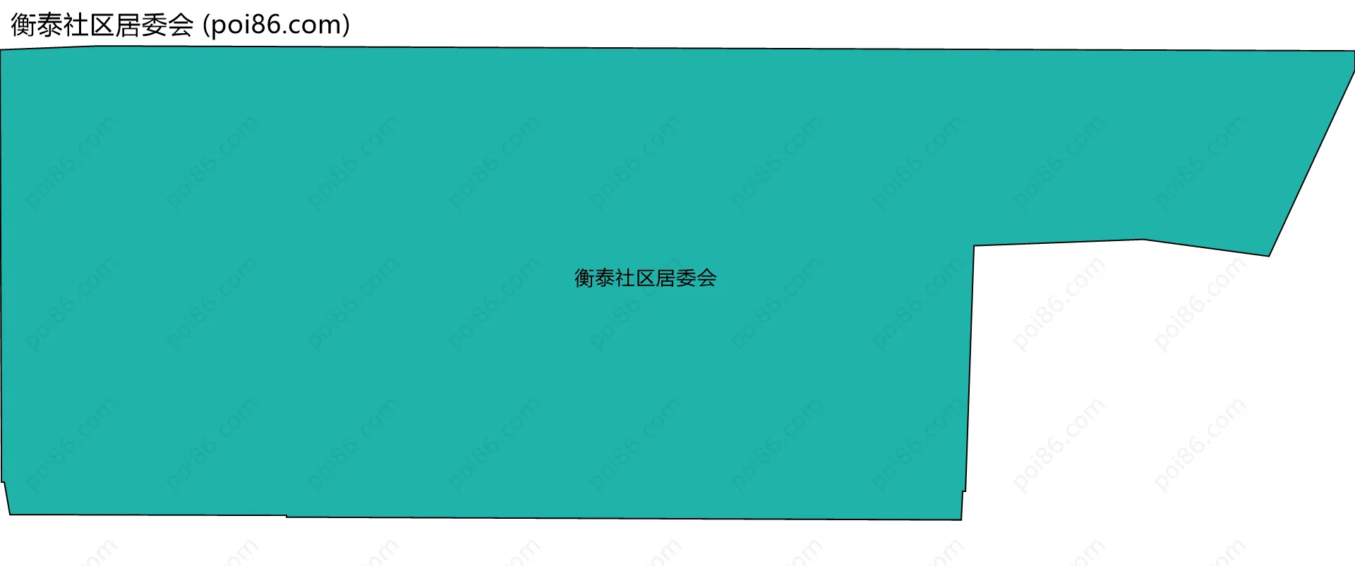 衡泰社区居委会边界地图