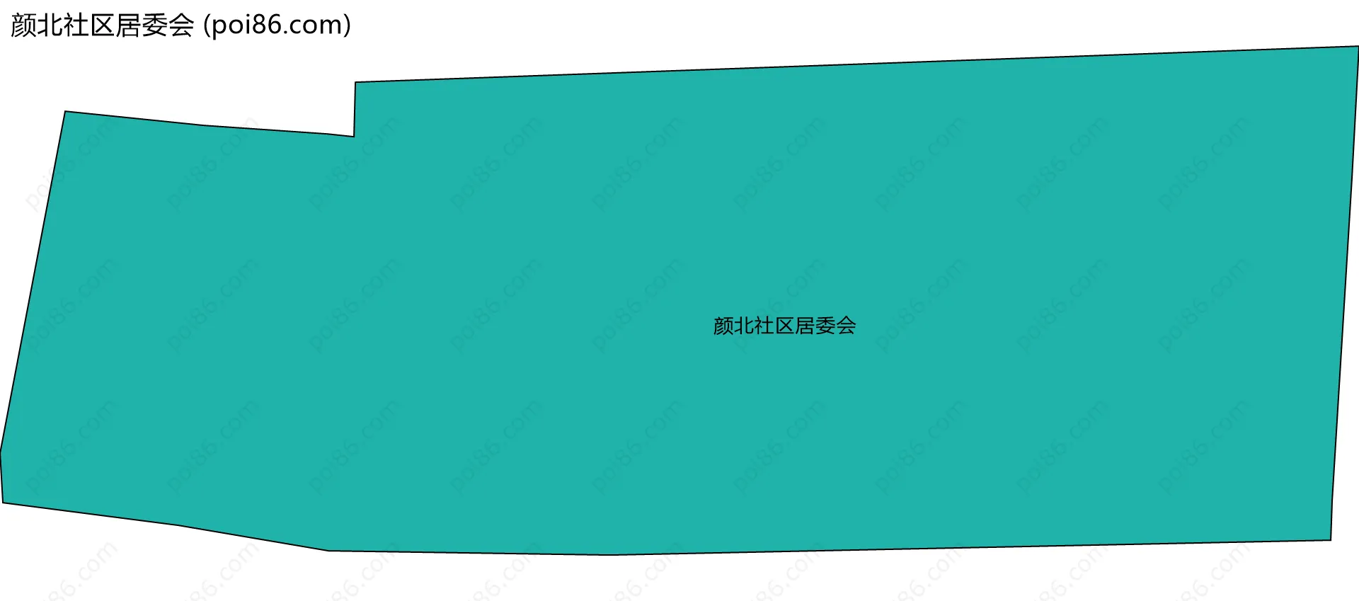 颜北社区居委会边界地图