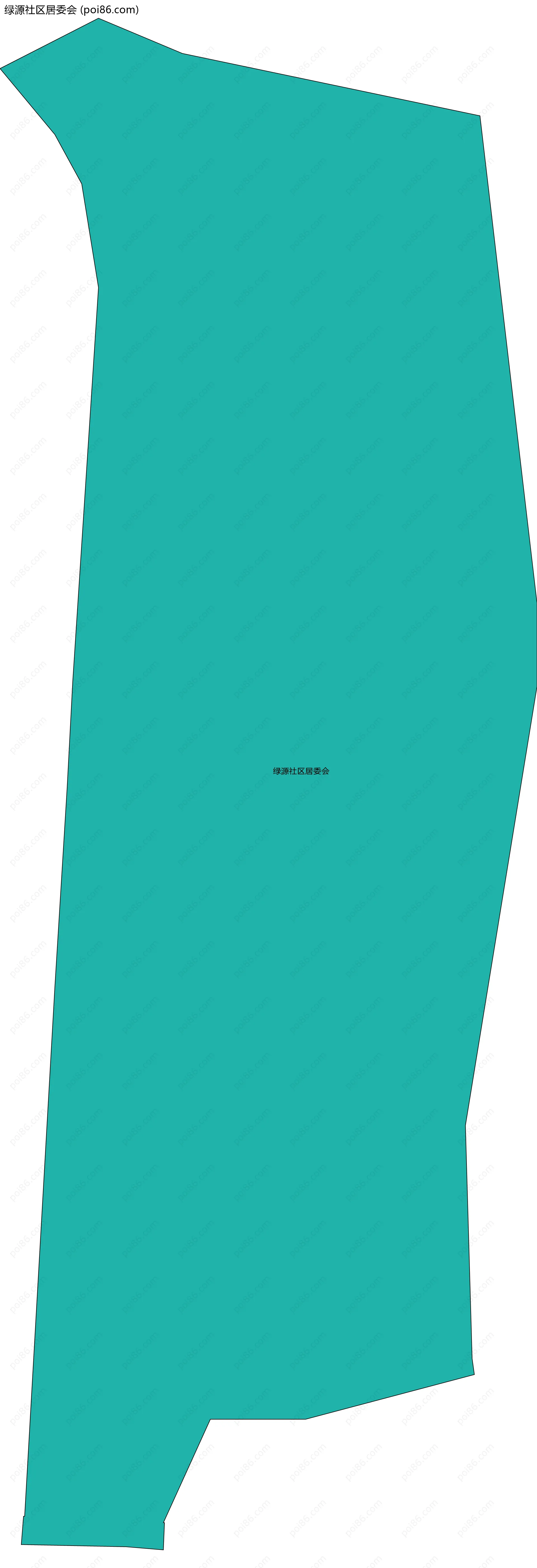 绿源社区居委会边界地图